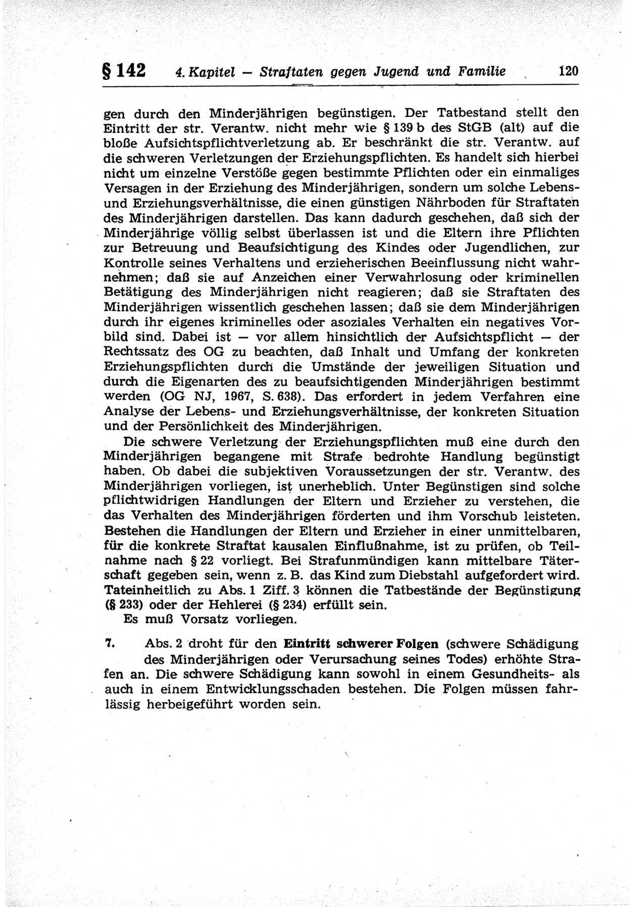 Strafrecht der Deutschen Demokratischen Republik (DDR), Lehrkommentar zum Strafgesetzbuch (StGB), Besonderer Teil 1969, Seite 120 (Strafr. DDR Lehrkomm. StGB BT 1969, S. 120)