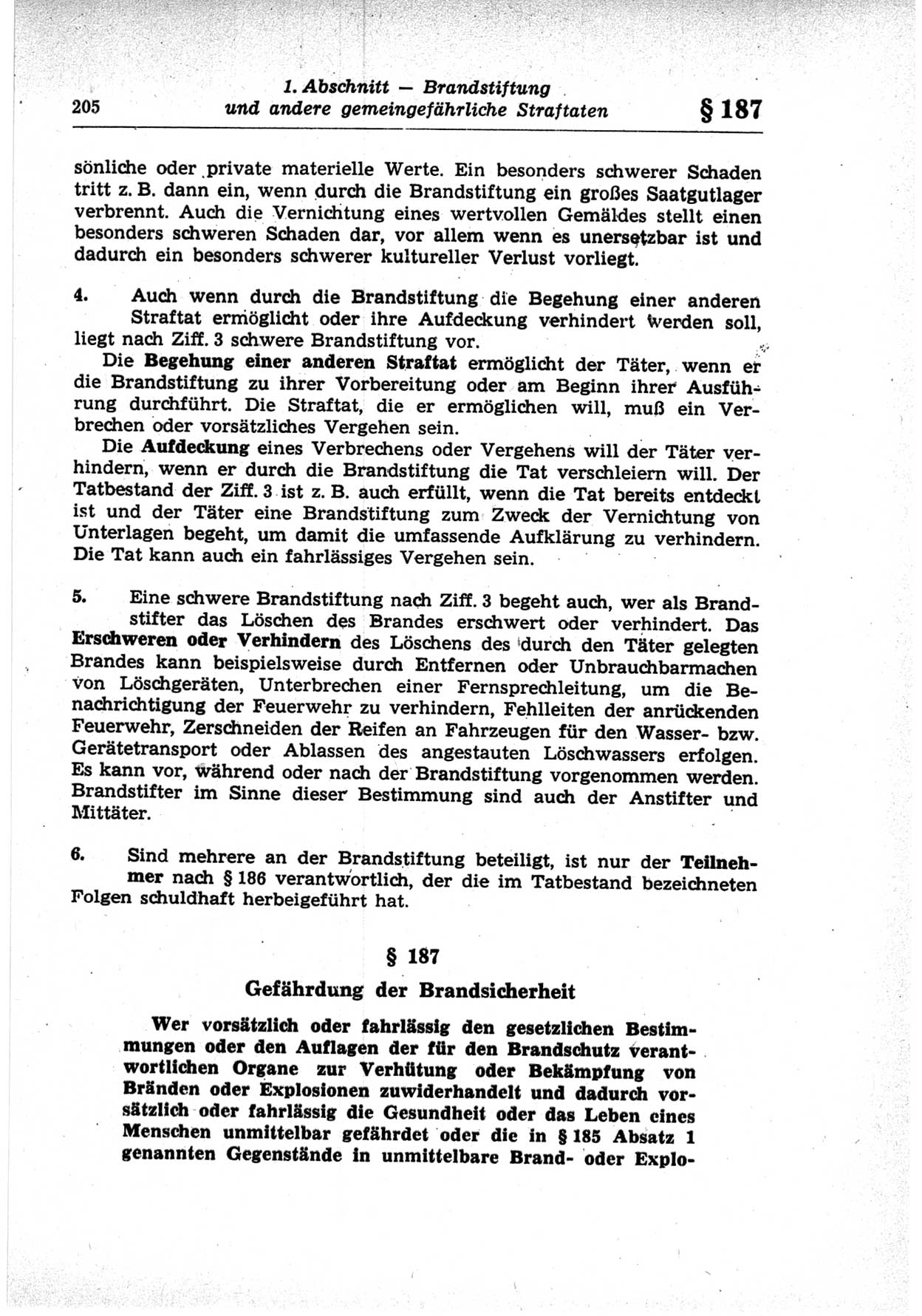 Strafrecht der Deutschen Demokratischen Republik (DDR), Lehrkommentar zum Strafgesetzbuch (StGB), Besonderer Teil 1969, Seite 205 (Strafr. DDR Lehrkomm. StGB BT 1969, S. 205)