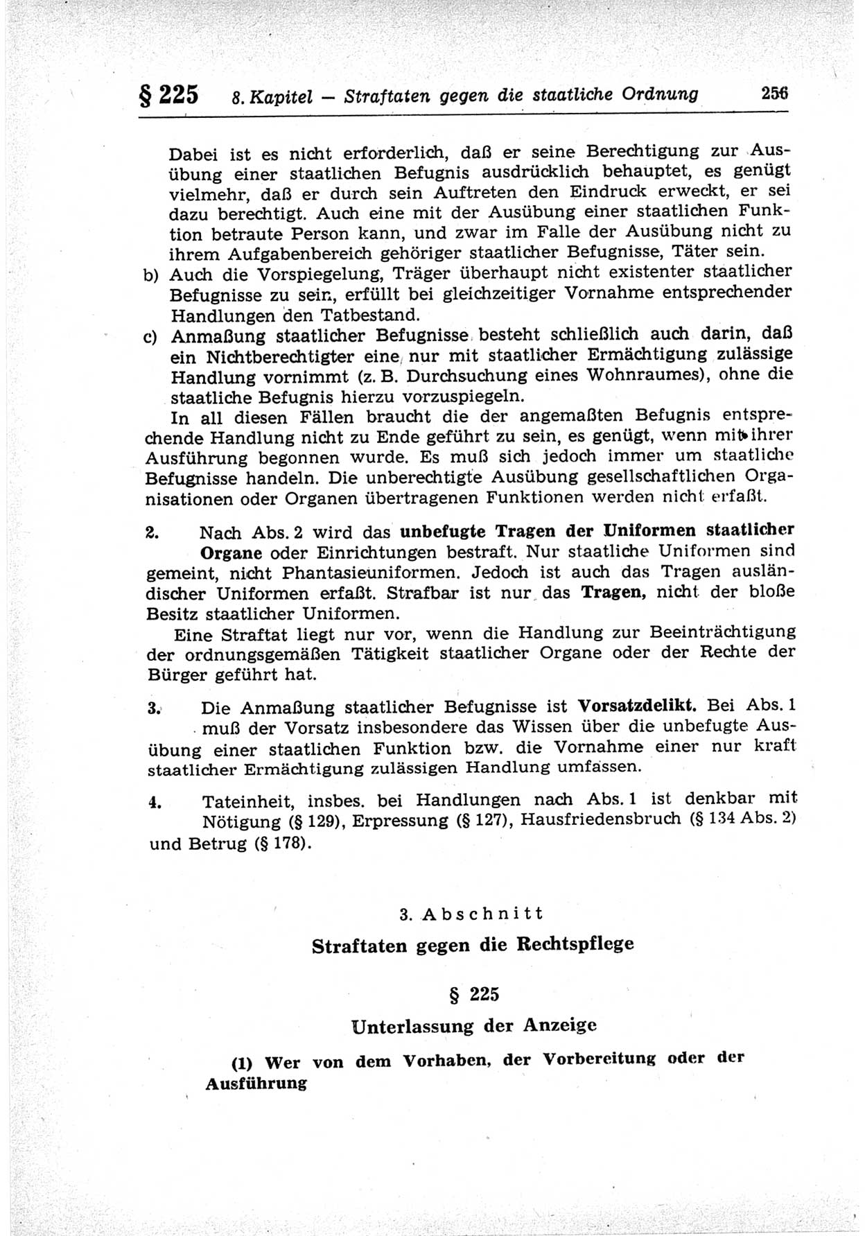 Strafrecht der Deutschen Demokratischen Republik (DDR), Lehrkommentar zum Strafgesetzbuch (StGB), Besonderer Teil 1969, Seite 256 (Strafr. DDR Lehrkomm. StGB BT 1969, S. 256)