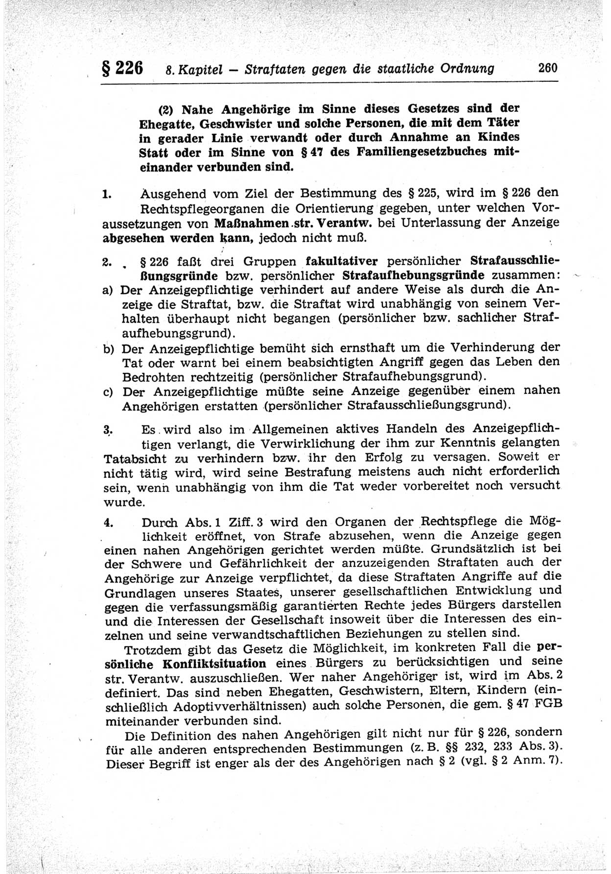 Strafrecht der Deutschen Demokratischen Republik (DDR), Lehrkommentar zum Strafgesetzbuch (StGB), Besonderer Teil 1969, Seite 260 (Strafr. DDR Lehrkomm. StGB BT 1969, S. 260)