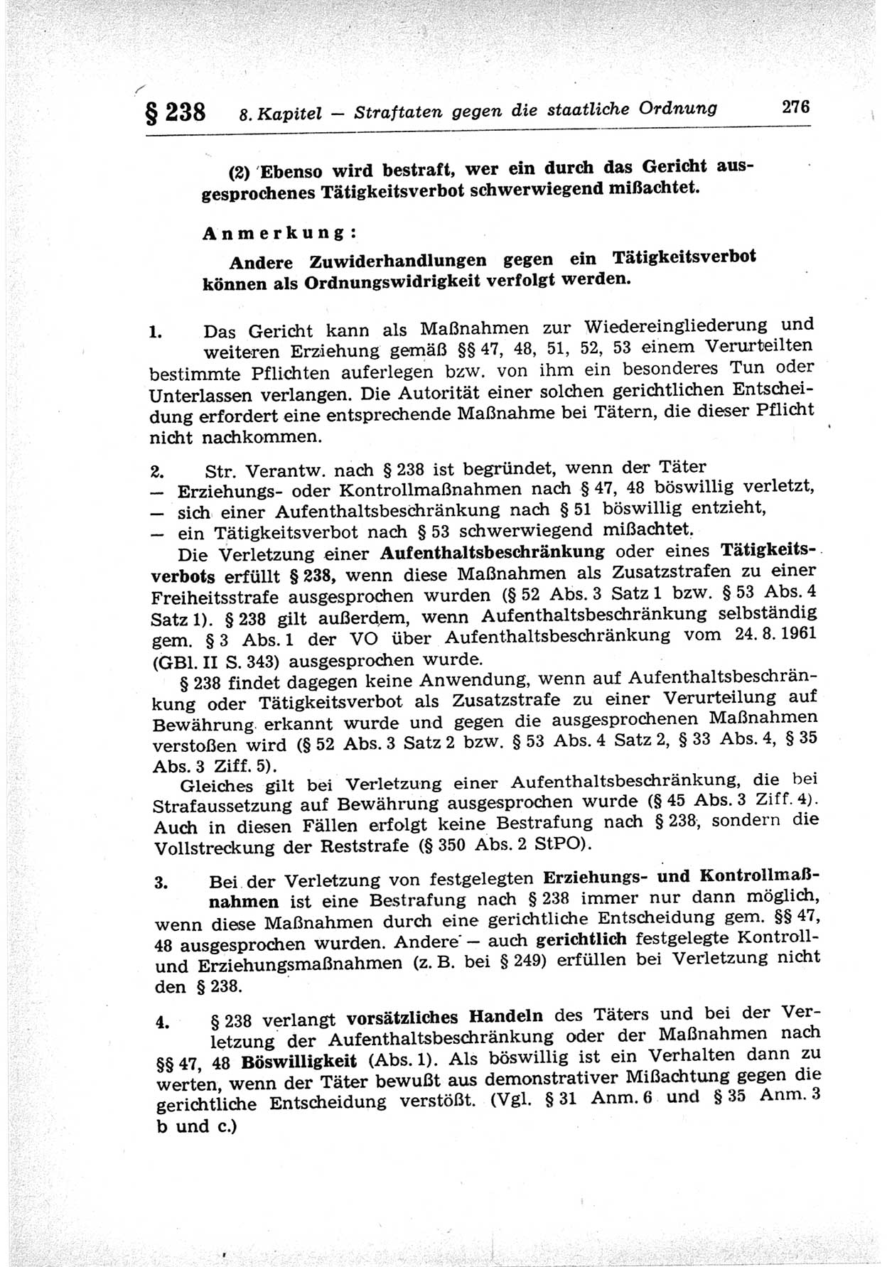 Strafrecht der Deutschen Demokratischen Republik (DDR), Lehrkommentar zum Strafgesetzbuch (StGB), Besonderer Teil 1969, Seite 276 (Strafr. DDR Lehrkomm. StGB BT 1969, S. 276)
