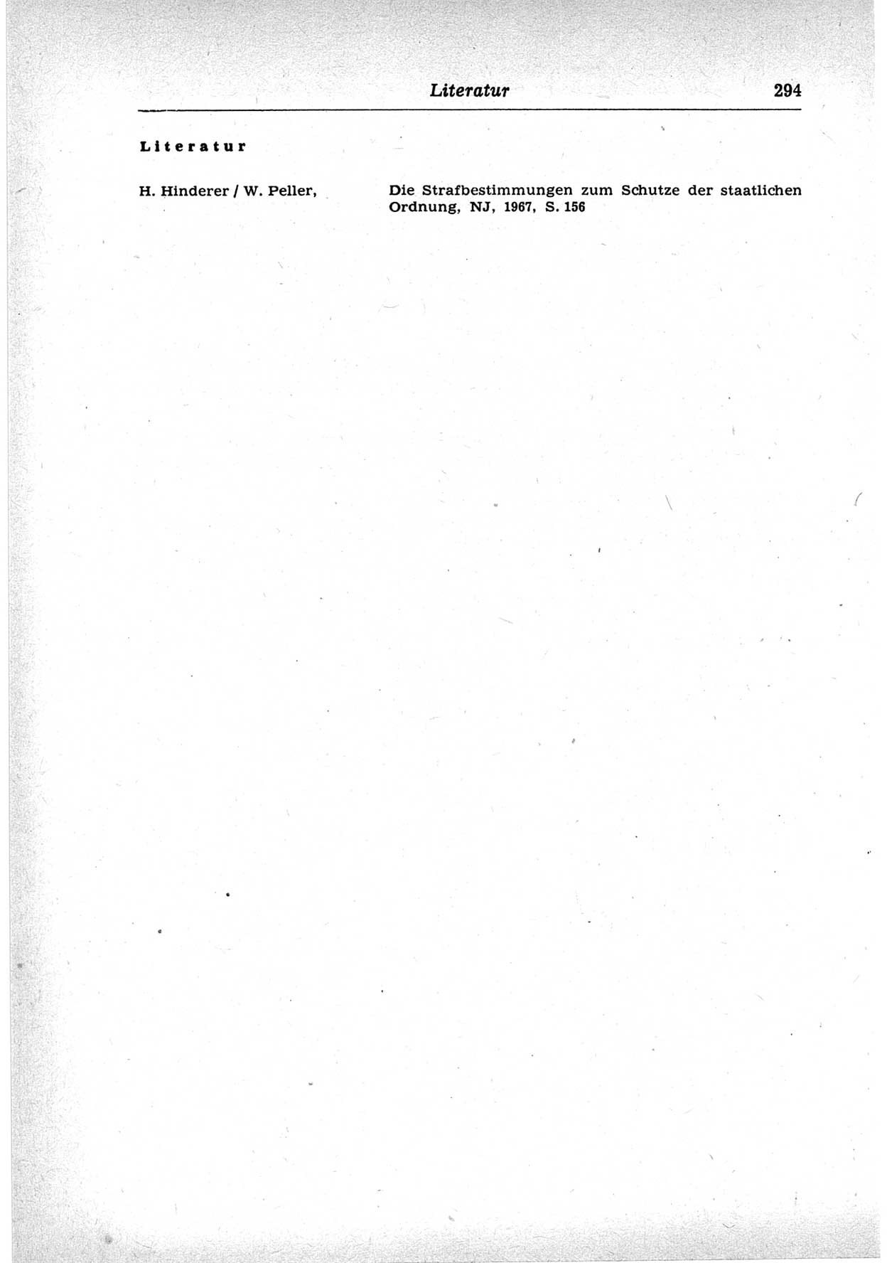 Strafrecht der Deutschen Demokratischen Republik (DDR), Lehrkommentar zum Strafgesetzbuch (StGB), Besonderer Teil 1969, Seite 294 (Strafr. DDR Lehrkomm. StGB BT 1969, S. 294)