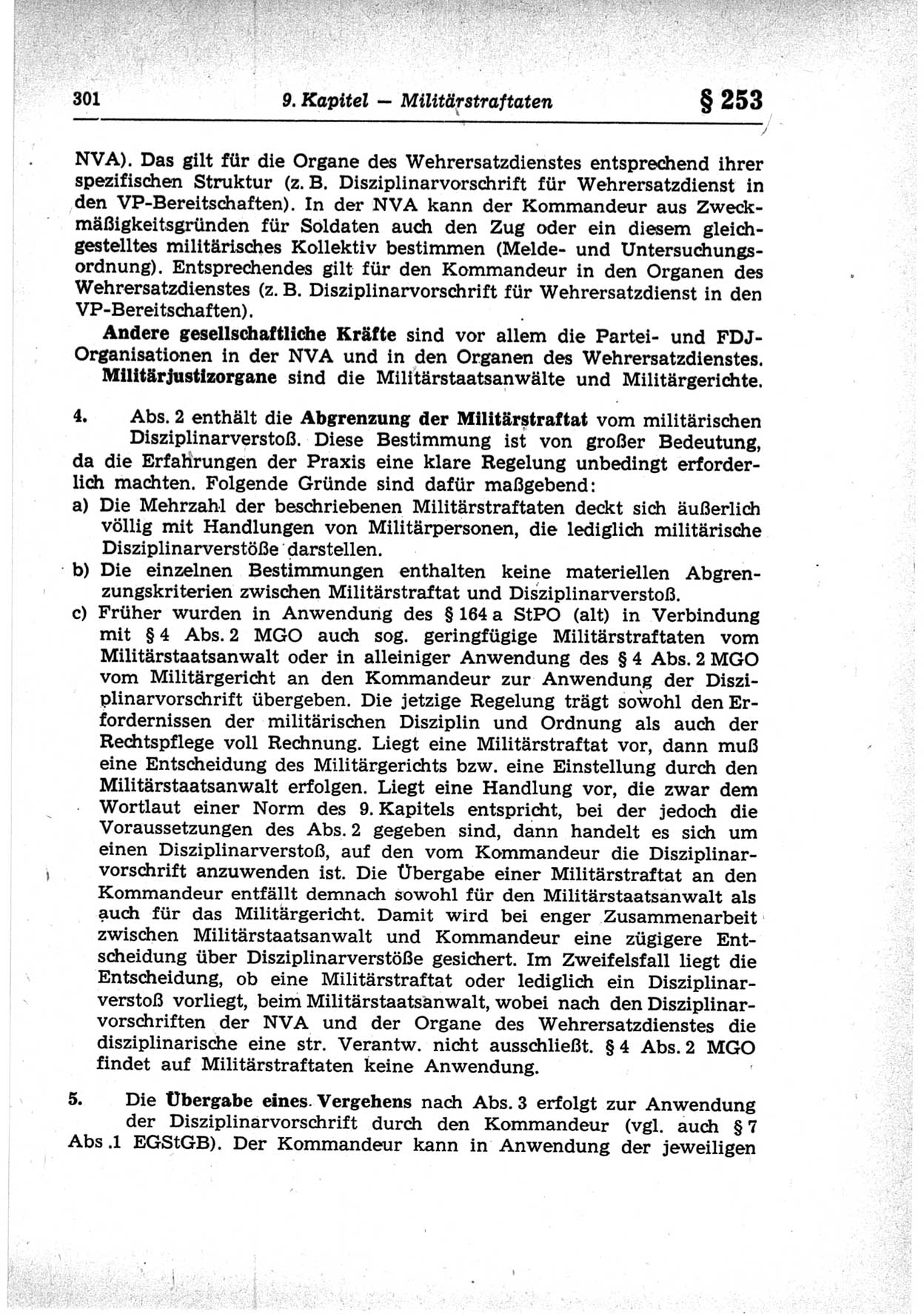 Strafrecht der Deutschen Demokratischen Republik (DDR), Lehrkommentar zum Strafgesetzbuch (StGB), Besonderer Teil 1969, Seite 301 (Strafr. DDR Lehrkomm. StGB BT 1969, S. 301)