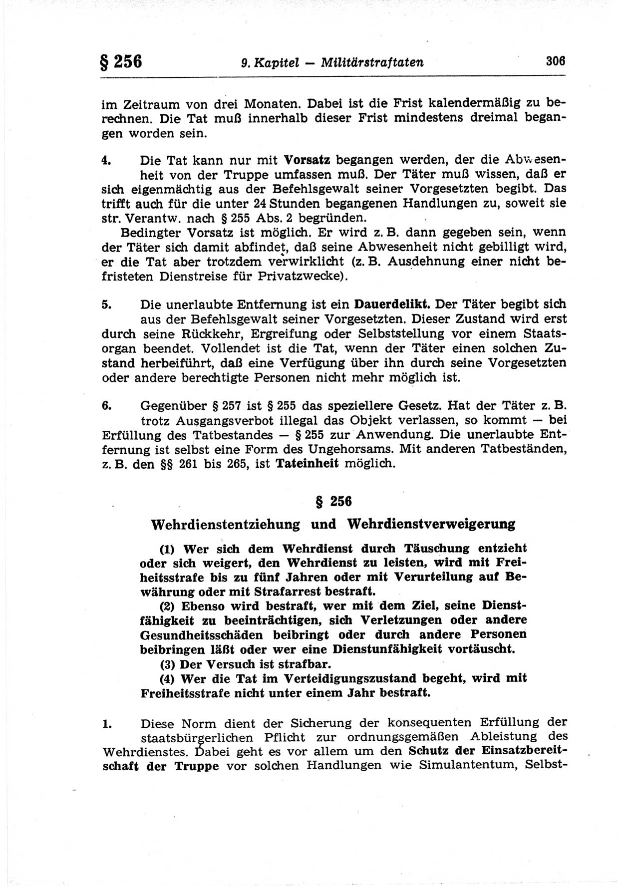 Strafrecht der Deutschen Demokratischen Republik (DDR), Lehrkommentar zum Strafgesetzbuch (StGB), Besonderer Teil 1969, Seite 306 (Strafr. DDR Lehrkomm. StGB BT 1969, S. 306)