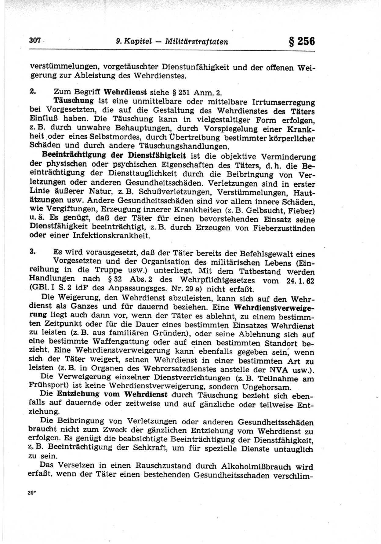 Strafrecht der Deutschen Demokratischen Republik (DDR), Lehrkommentar zum Strafgesetzbuch (StGB), Besonderer Teil 1969, Seite 307 (Strafr. DDR Lehrkomm. StGB BT 1969, S. 307)