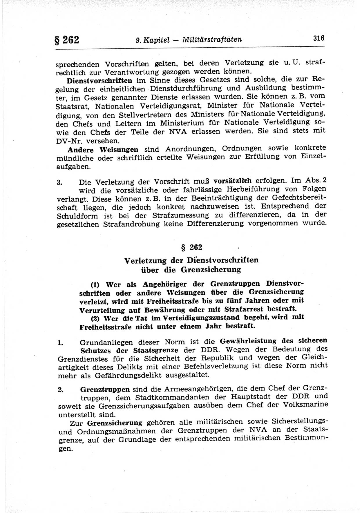 Strafrecht der Deutschen Demokratischen Republik (DDR), Lehrkommentar zum Strafgesetzbuch (StGB), Besonderer Teil 1969, Seite 316 (Strafr. DDR Lehrkomm. StGB BT 1969, S. 316)