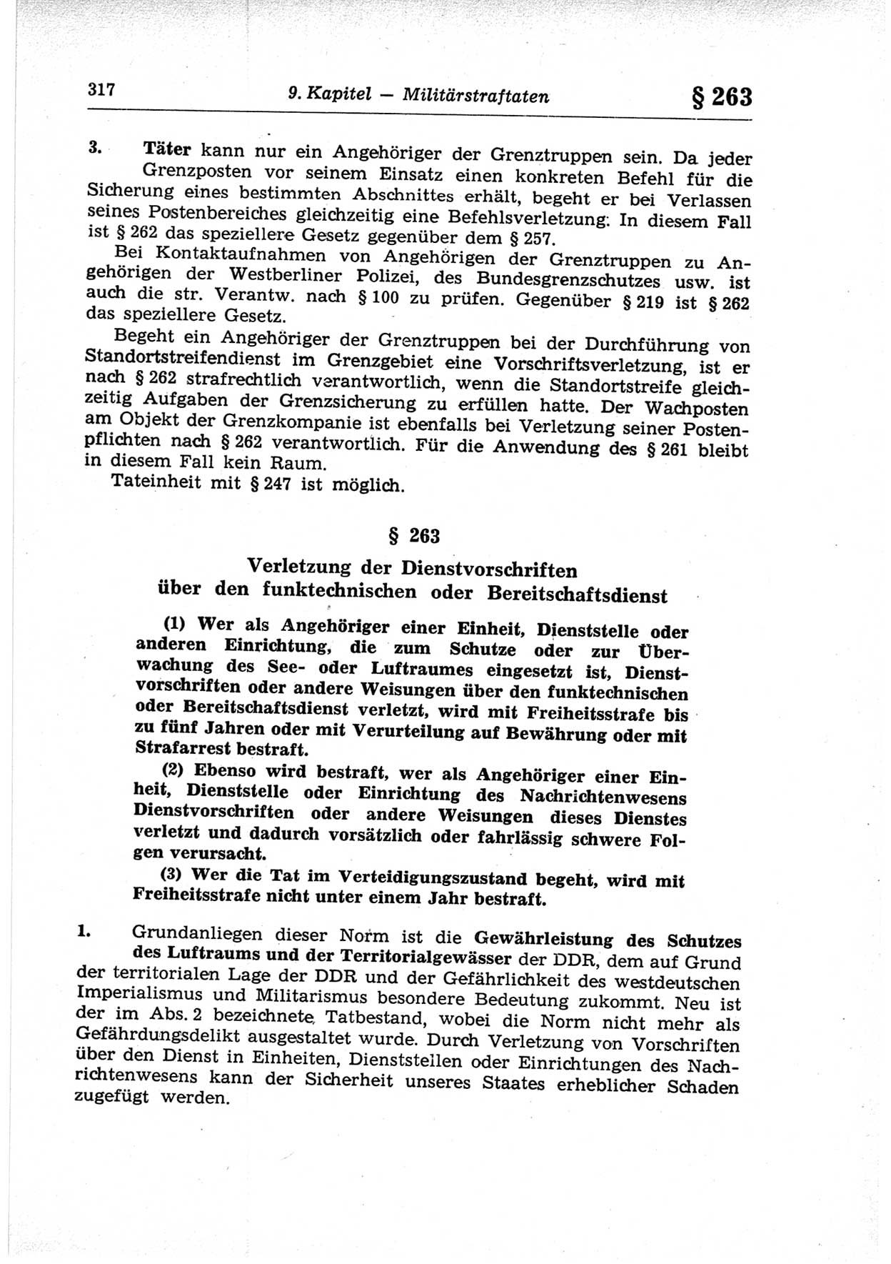 Strafrecht der Deutschen Demokratischen Republik (DDR), Lehrkommentar zum Strafgesetzbuch (StGB), Besonderer Teil 1969, Seite 317 (Strafr. DDR Lehrkomm. StGB BT 1969, S. 317)