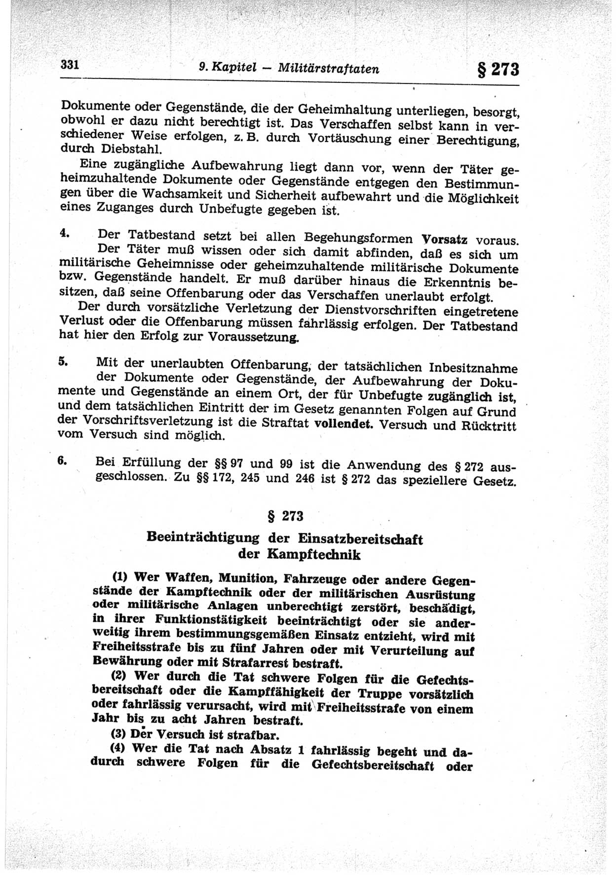 Strafrecht der Deutschen Demokratischen Republik (DDR), Lehrkommentar zum Strafgesetzbuch (StGB), Besonderer Teil 1969, Seite 331 (Strafr. DDR Lehrkomm. StGB BT 1969, S. 331)