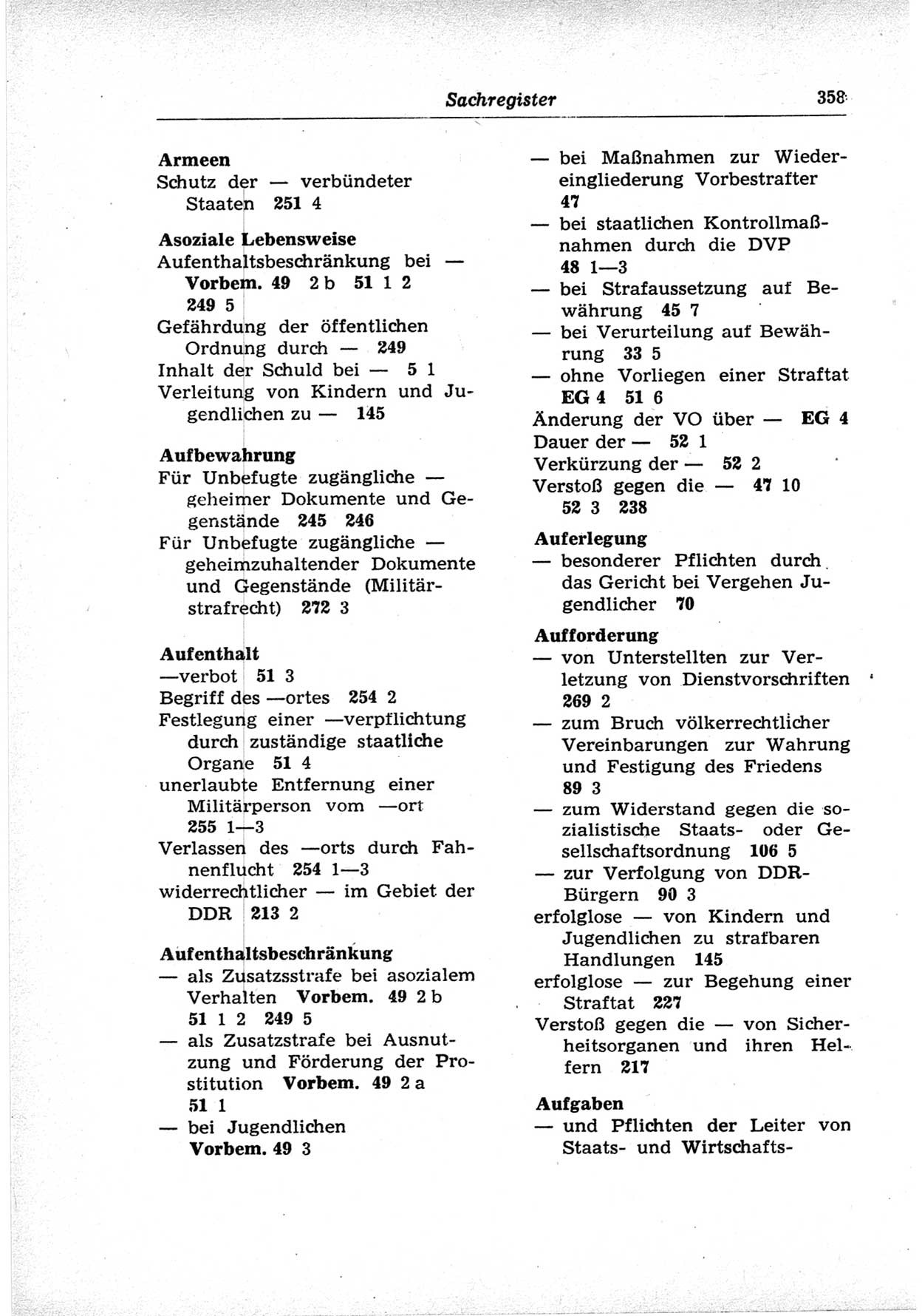 Strafrecht der Deutschen Demokratischen Republik (DDR), Lehrkommentar zum Strafgesetzbuch (StGB), Besonderer Teil 1969, Seite 358 (Strafr. DDR Lehrkomm. StGB BT 1969, S. 358)