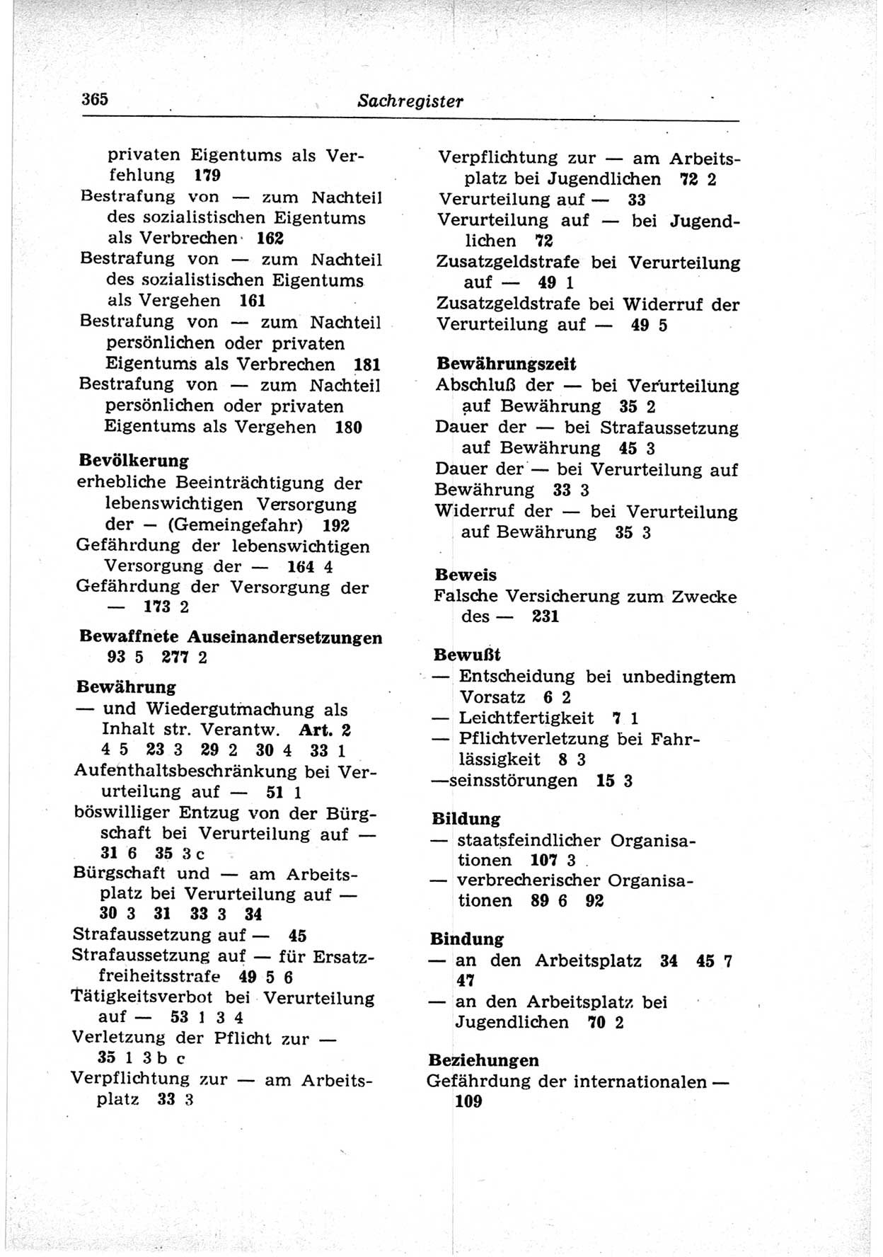 Strafrecht der Deutschen Demokratischen Republik (DDR), Lehrkommentar zum Strafgesetzbuch (StGB), Besonderer Teil 1969, Seite 365 (Strafr. DDR Lehrkomm. StGB BT 1969, S. 365)