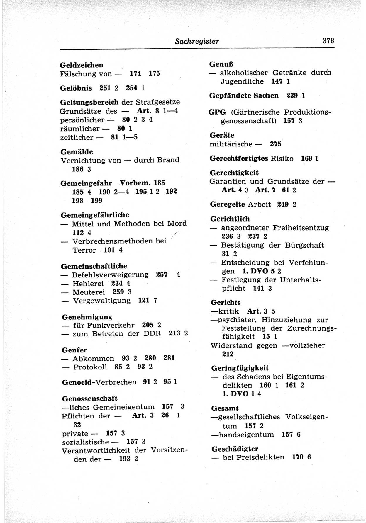 Strafrecht der Deutschen Demokratischen Republik (DDR), Lehrkommentar zum Strafgesetzbuch (StGB), Besonderer Teil 1969, Seite 378 (Strafr. DDR Lehrkomm. StGB BT 1969, S. 378)