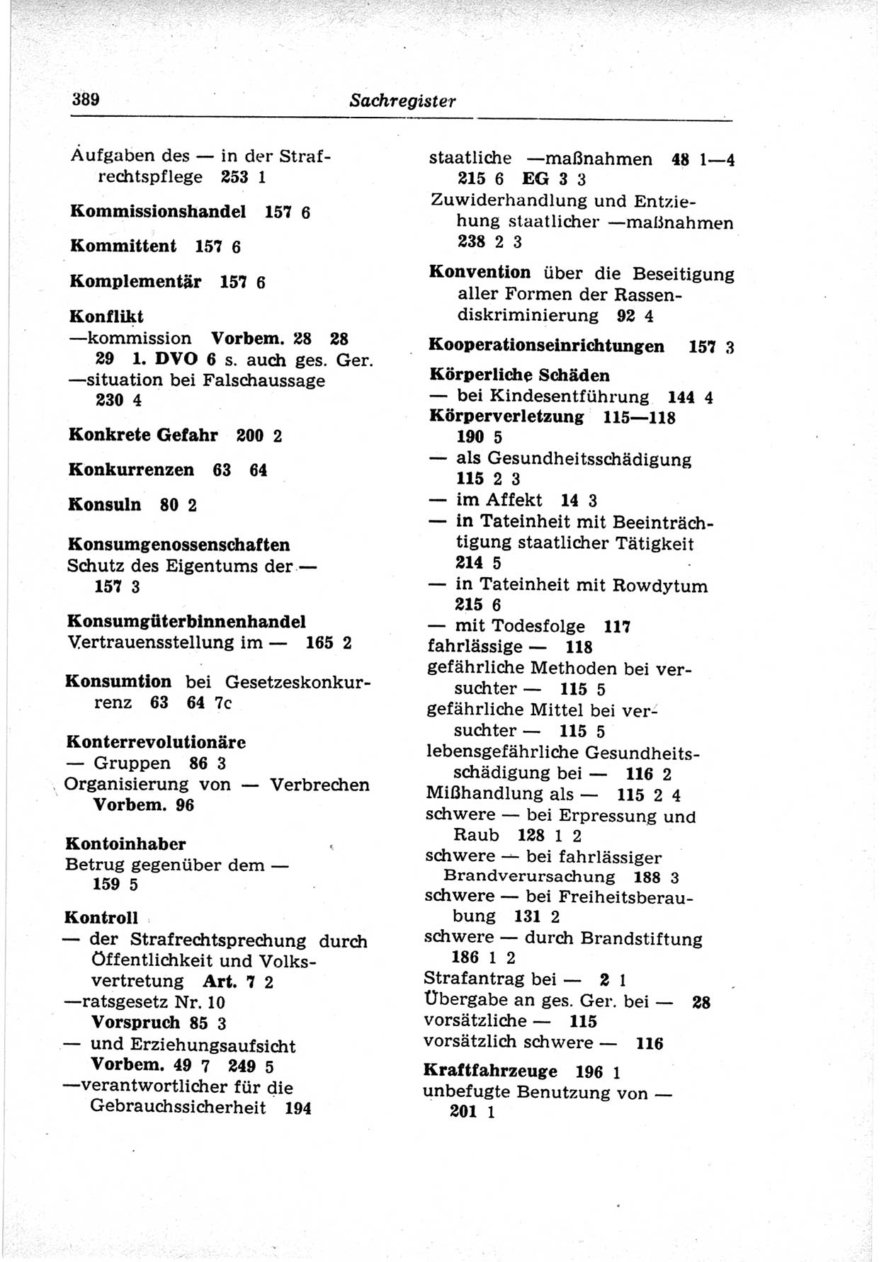 Strafrecht der Deutschen Demokratischen Republik (DDR), Lehrkommentar zum Strafgesetzbuch (StGB), Besonderer Teil 1969, Seite 389 (Strafr. DDR Lehrkomm. StGB BT 1969, S. 389)