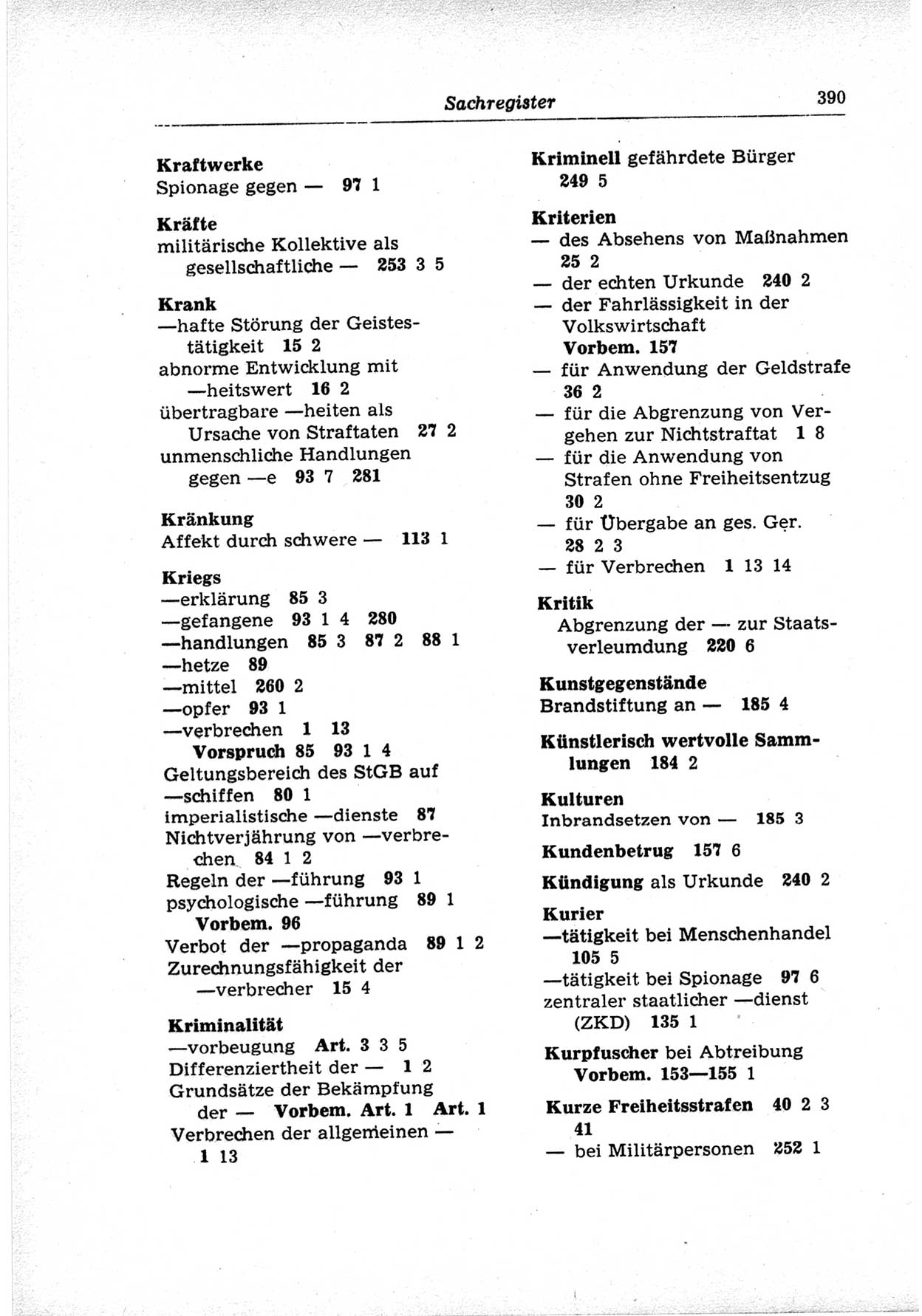 Strafrecht der Deutschen Demokratischen Republik (DDR), Lehrkommentar zum Strafgesetzbuch (StGB), Besonderer Teil 1969, Seite 390 (Strafr. DDR Lehrkomm. StGB BT 1969, S. 390)