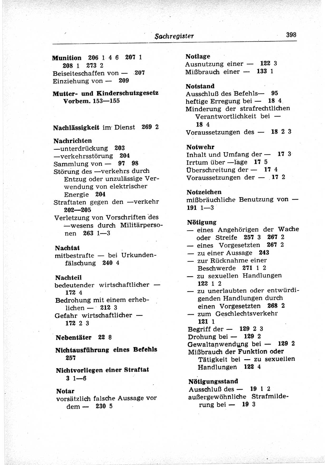 Strafrecht der Deutschen Demokratischen Republik (DDR), Lehrkommentar zum Strafgesetzbuch (StGB), Besonderer Teil 1969, Seite 398 (Strafr. DDR Lehrkomm. StGB BT 1969, S. 398)