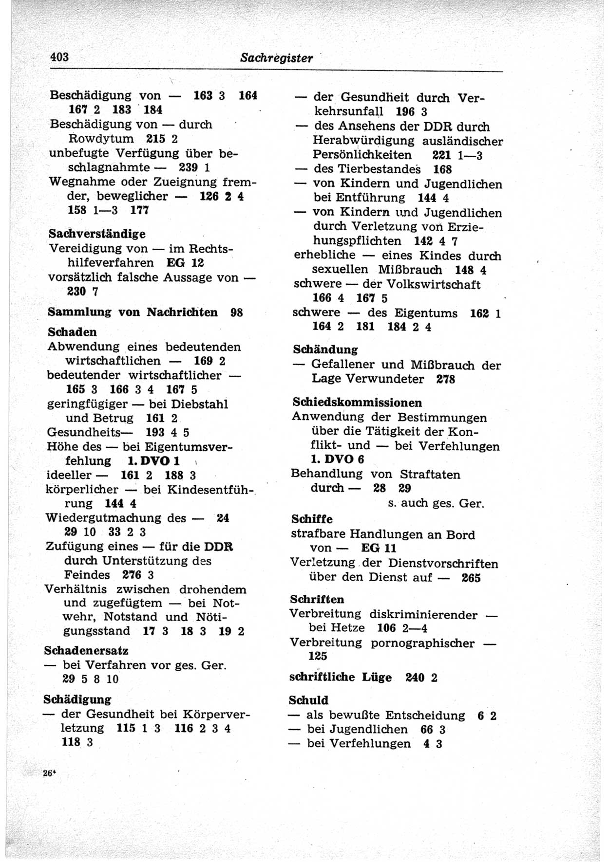 Strafrecht der Deutschen Demokratischen Republik (DDR), Lehrkommentar zum Strafgesetzbuch (StGB), Besonderer Teil 1969, Seite 403 (Strafr. DDR Lehrkomm. StGB BT 1969, S. 403)