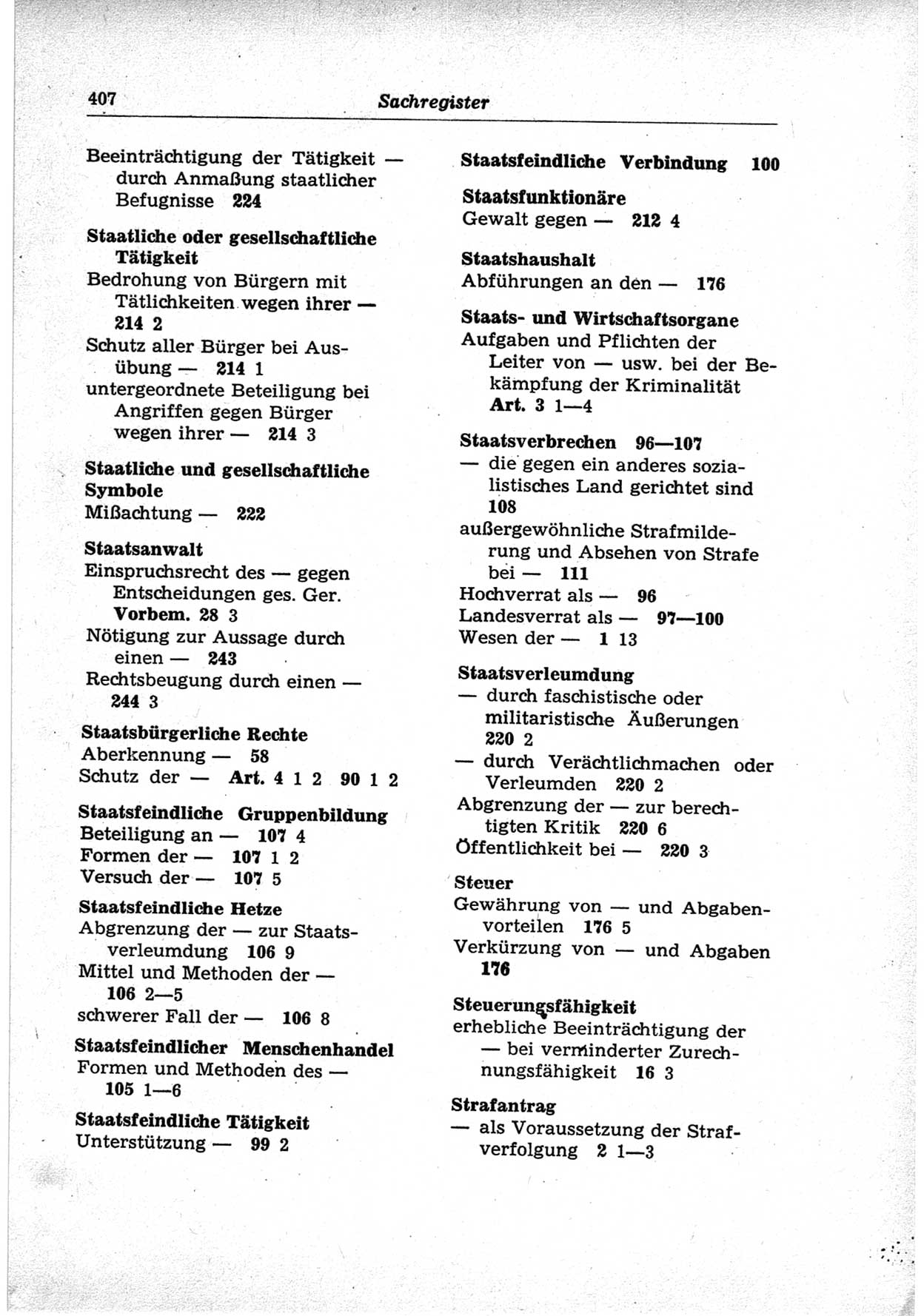 Strafrecht der Deutschen Demokratischen Republik (DDR), Lehrkommentar zum Strafgesetzbuch (StGB), Besonderer Teil 1969, Seite 407 (Strafr. DDR Lehrkomm. StGB BT 1969, S. 407)