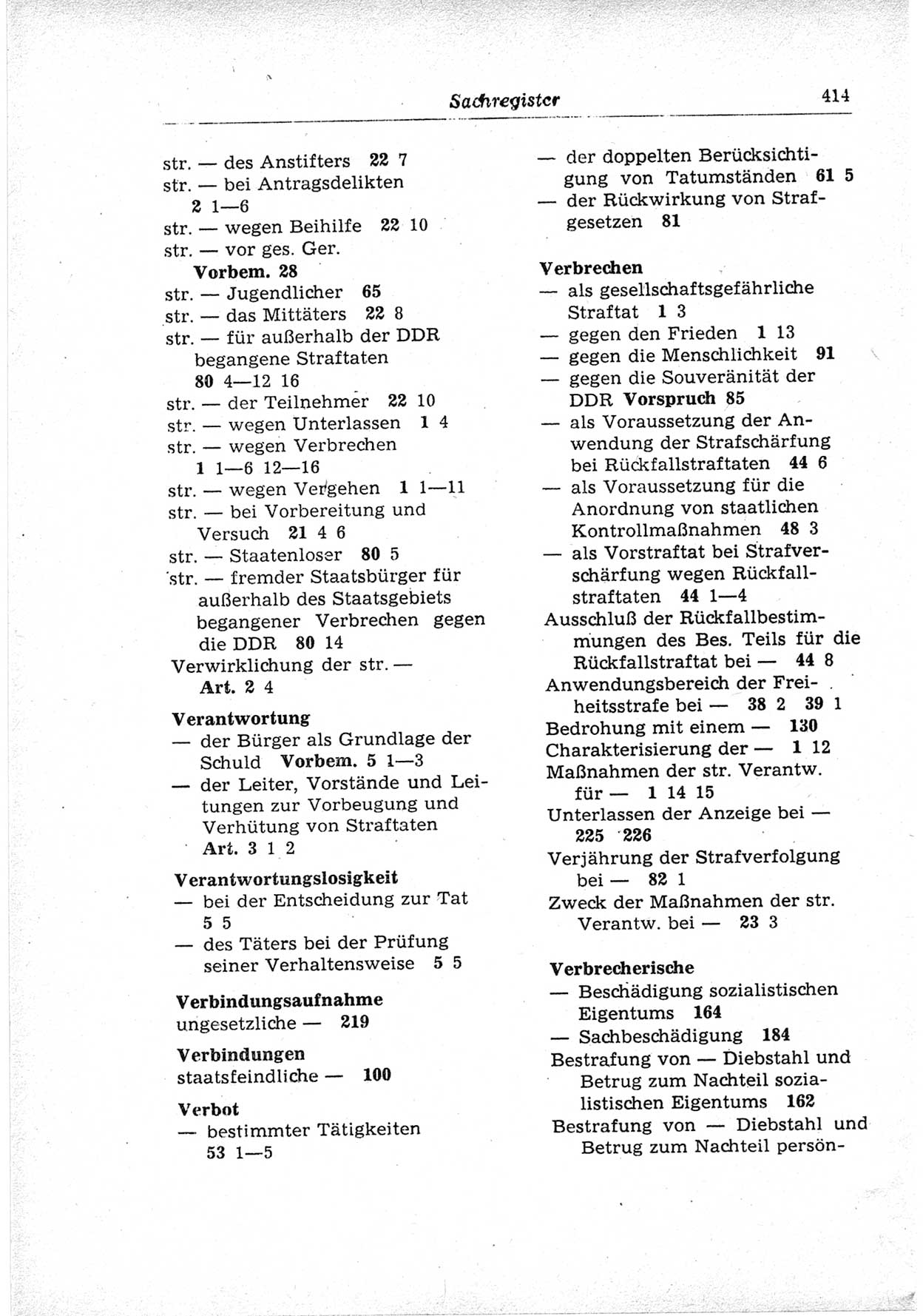 Strafrecht der Deutschen Demokratischen Republik (DDR), Lehrkommentar zum Strafgesetzbuch (StGB), Besonderer Teil 1969, Seite 414 (Strafr. DDR Lehrkomm. StGB BT 1969, S. 414)