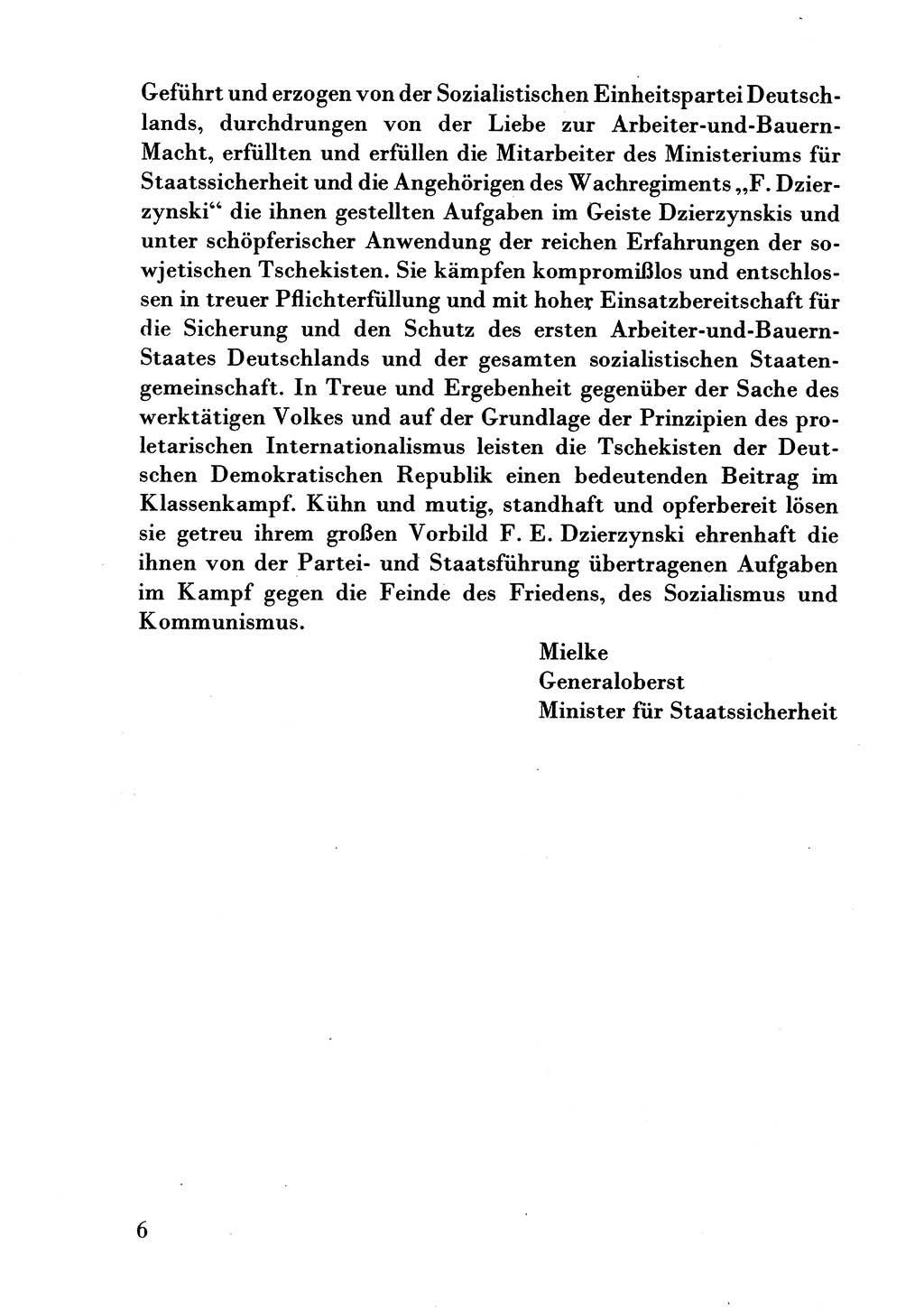 Der erste Tschekist, A. W. Tischkow [Militärverlag des Ministeriums für Verteidigung der UdSSR, Moskau 1968], Ministerium für Staatssicherheit (MfS) [Deutsche Demokratische Republik (DDR)], Juristische Hochschule (JHS) Potsdam 1969, Seite 6 (Tschekist MfS JHS DDR 1969, S. 6)