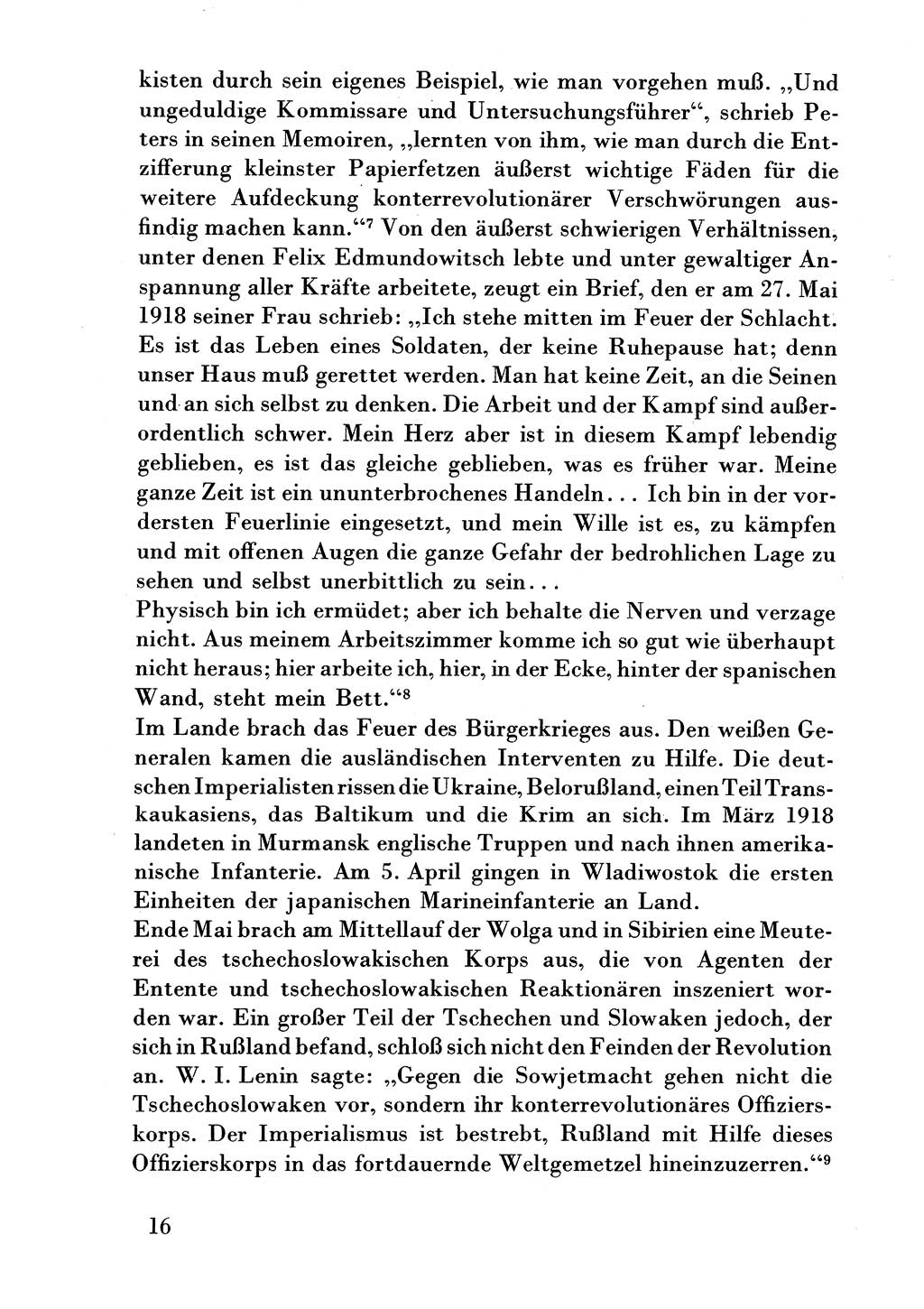 Der erste Tschekist, A. W. Tischkow [Militärverlag des Ministeriums für Verteidigung der UdSSR, Moskau 1968], Ministerium für Staatssicherheit (MfS) [Deutsche Demokratische Republik (DDR)], Juristische Hochschule (JHS) Potsdam 1969, Seite 16 (Tschekist MfS JHS DDR 1969, S. 16)