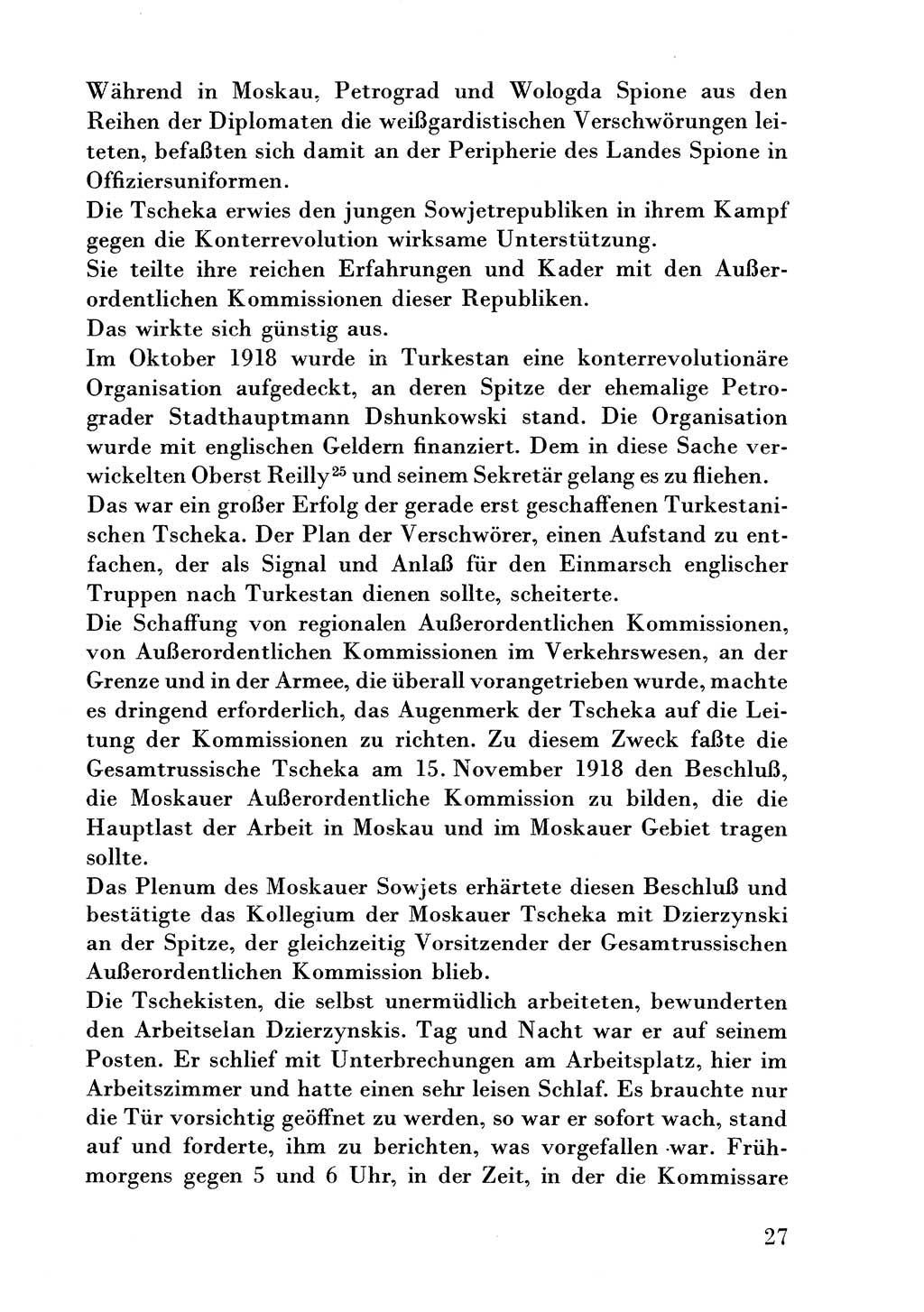 Der erste Tschekist, A. W. Tischkow [Militärverlag des Ministeriums für Verteidigung der UdSSR, Moskau 1968], Ministerium für Staatssicherheit (MfS) [Deutsche Demokratische Republik (DDR)], Juristische Hochschule (JHS) Potsdam 1969, Seite 27 (Tschekist MfS JHS DDR 1969, S. 27)