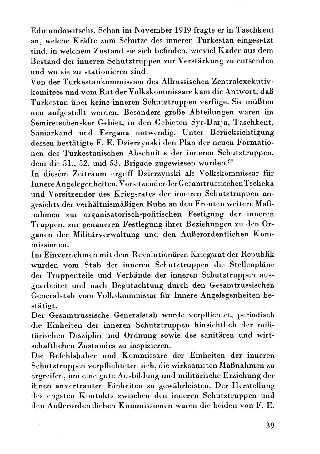 Der erste Tschekist, A. W. Tischkow [Militärverlag des Ministeriums für Verteidigung der UdSSR, Moskau 1968], Ministerium für Staatssicherheit (MfS) [Deutsche Demokratische Republik (DDR)], Juristische Hochschule (JHS) Potsdam 1969, Seite 39 (Tschekist MfS JHS DDR 1969, S. 39)