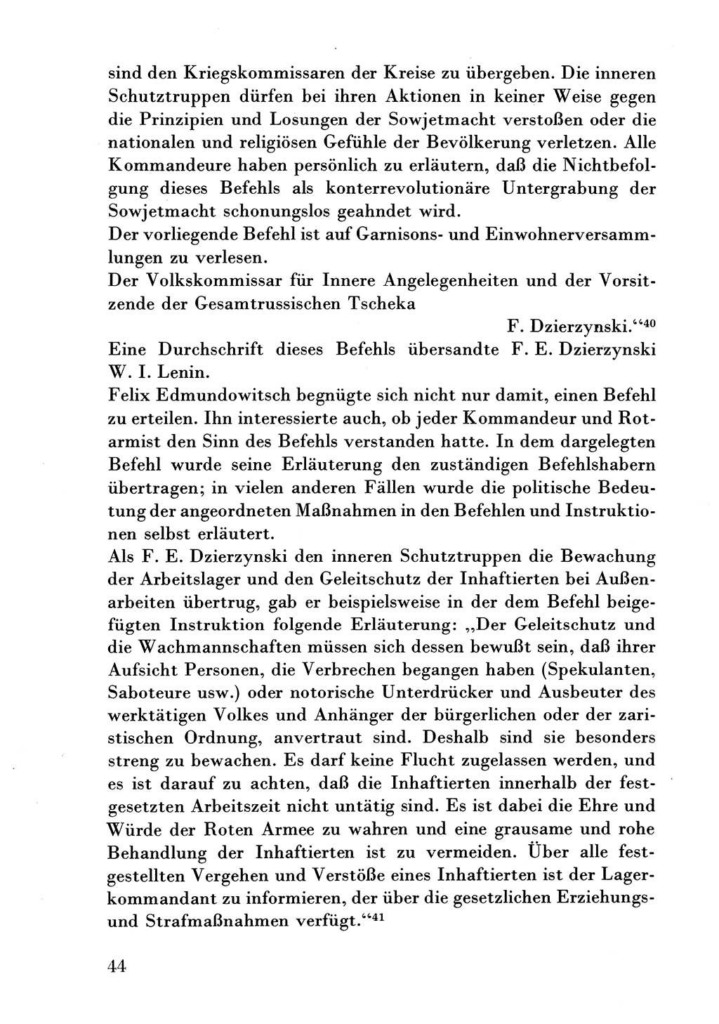 Der erste Tschekist, A. W. Tischkow [Militärverlag des Ministeriums für Verteidigung der UdSSR, Moskau 1968], Ministerium für Staatssicherheit (MfS) [Deutsche Demokratische Republik (DDR)], Juristische Hochschule (JHS) Potsdam 1969, Seite 44 (Tschekist MfS JHS DDR 1969, S. 44)