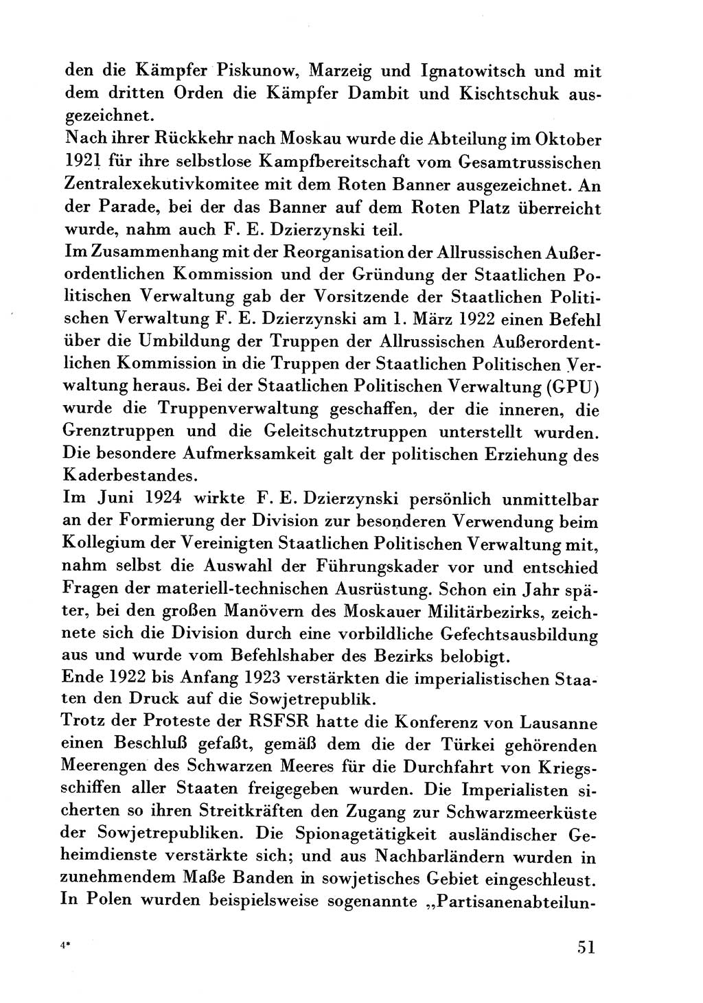 Der erste Tschekist, A. W. Tischkow [Militärverlag des Ministeriums für Verteidigung der UdSSR, Moskau 1968], Ministerium für Staatssicherheit (MfS) [Deutsche Demokratische Republik (DDR)], Juristische Hochschule (JHS) Potsdam 1969, Seite 51 (Tschekist MfS JHS DDR 1969, S. 51)