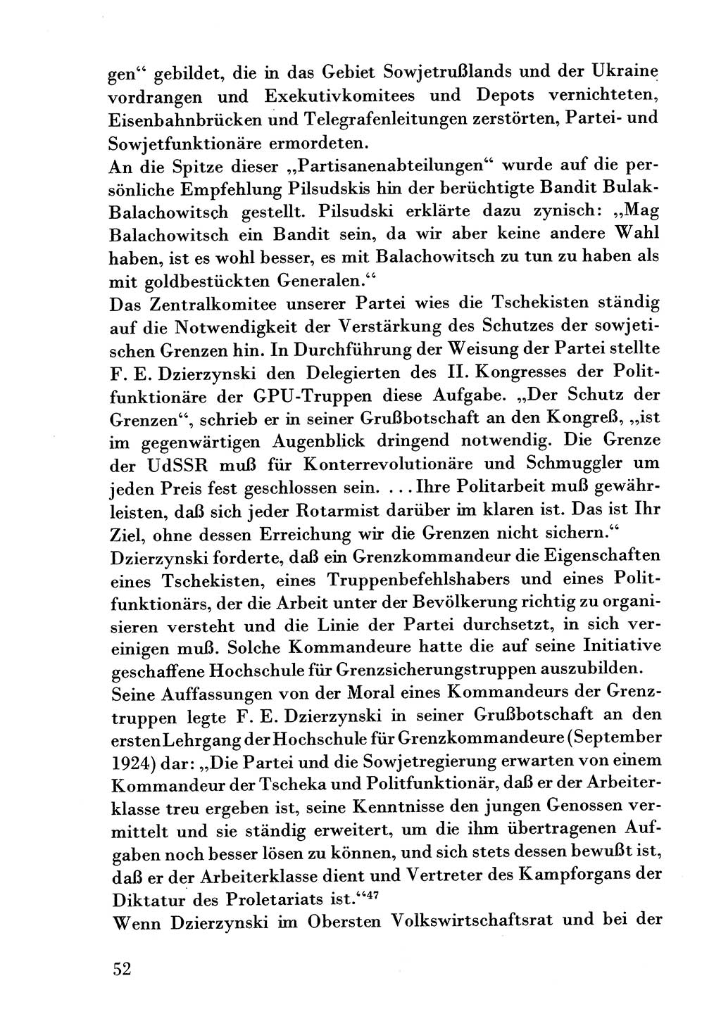 Der erste Tschekist, A. W. Tischkow [Militärverlag des Ministeriums für Verteidigung der UdSSR, Moskau 1968], Ministerium für Staatssicherheit (MfS) [Deutsche Demokratische Republik (DDR)], Juristische Hochschule (JHS) Potsdam 1969, Seite 52 (Tschekist MfS JHS DDR 1969, S. 52)