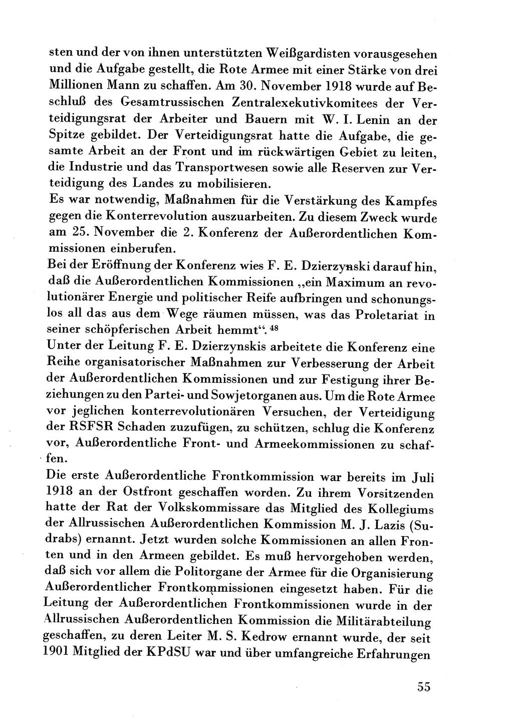 Der erste Tschekist, A. W. Tischkow [Militärverlag des Ministeriums für Verteidigung der UdSSR, Moskau 1968], Ministerium für Staatssicherheit (MfS) [Deutsche Demokratische Republik (DDR)], Juristische Hochschule (JHS) Potsdam 1969, Seite 55 (Tschekist MfS JHS DDR 1969, S. 55)