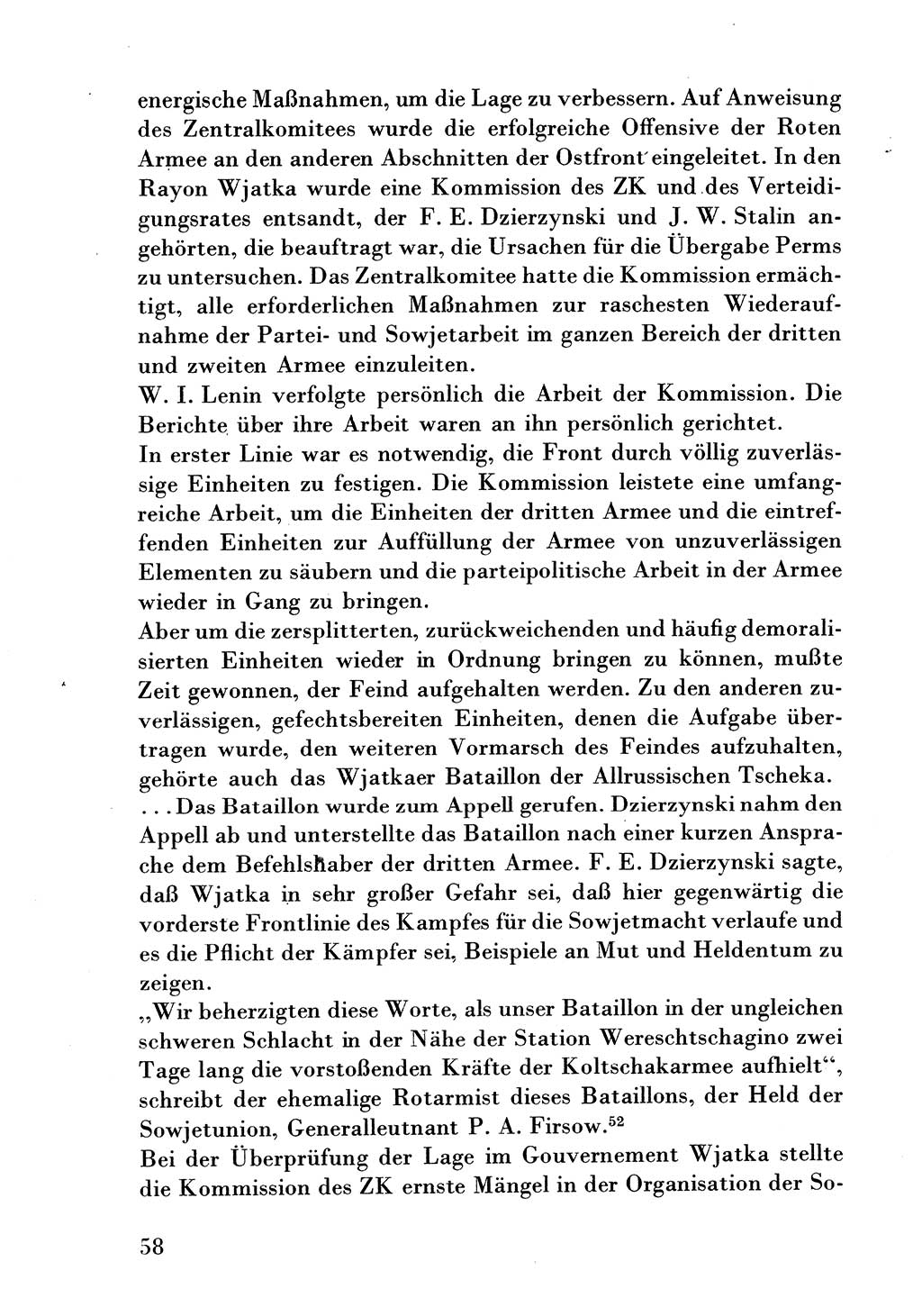 Der erste Tschekist, A. W. Tischkow [Militärverlag des Ministeriums für Verteidigung der UdSSR, Moskau 1968], Ministerium für Staatssicherheit (MfS) [Deutsche Demokratische Republik (DDR)], Juristische Hochschule (JHS) Potsdam 1969, Seite 58 (Tschekist MfS JHS DDR 1969, S. 58)