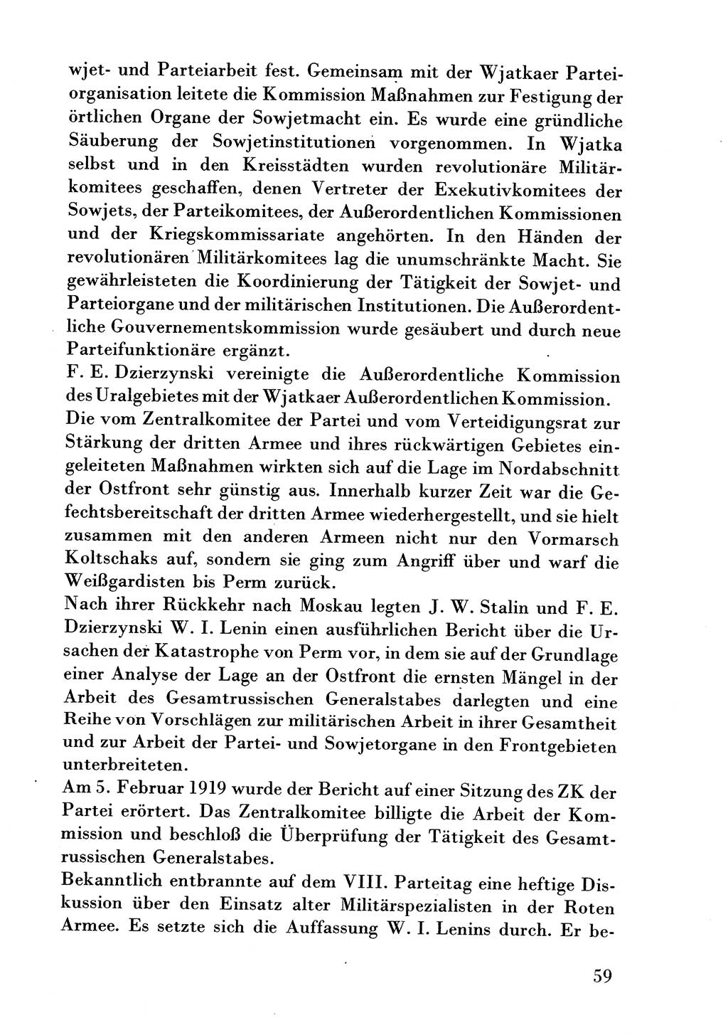 Der erste Tschekist, A. W. Tischkow [Militärverlag des Ministeriums für Verteidigung der UdSSR, Moskau 1968], Ministerium für Staatssicherheit (MfS) [Deutsche Demokratische Republik (DDR)], Juristische Hochschule (JHS) Potsdam 1969, Seite 59 (Tschekist MfS JHS DDR 1969, S. 59)