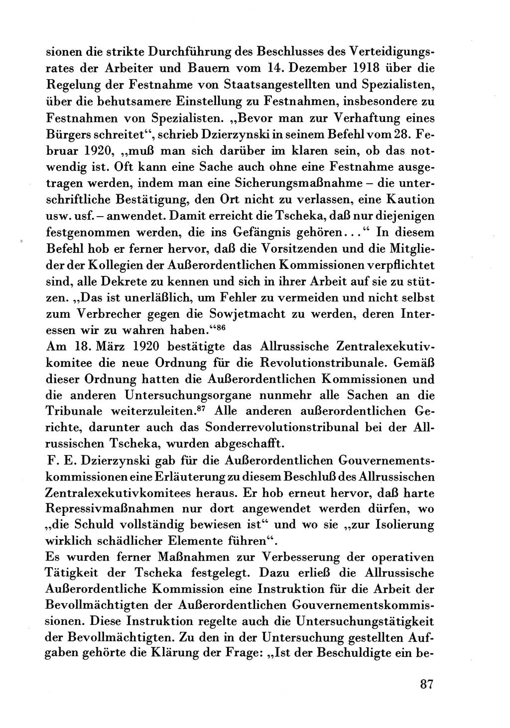 Der erste Tschekist, A. W. Tischkow [Militärverlag des Ministeriums für Verteidigung der UdSSR, Moskau 1968], Ministerium für Staatssicherheit (MfS) [Deutsche Demokratische Republik (DDR)], Juristische Hochschule (JHS) Potsdam 1969, Seite 87 (Tschekist MfS JHS DDR 1969, S. 87)