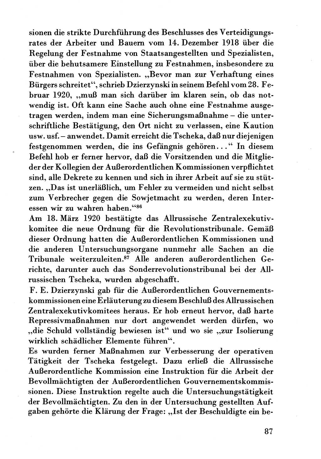 Der erste Tschekist, A. W. Tischkow [Militärverlag des Ministeriums für Verteidigung der UdSSR, Moskau 1968], Ministerium für Staatssicherheit (MfS) [Deutsche Demokratische Republik (DDR)], Juristische Hochschule (JHS) Potsdam 1969, Seite 87 (Tschekist MfS JHS DDR 1969, S. 87)