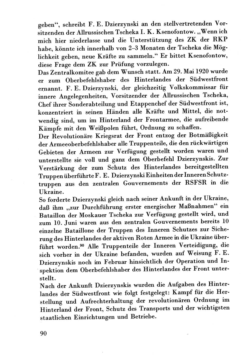 Der erste Tschekist, A. W. Tischkow [Militärverlag des Ministeriums für Verteidigung der UdSSR, Moskau 1968], Ministerium für Staatssicherheit (MfS) [Deutsche Demokratische Republik (DDR)], Juristische Hochschule (JHS) Potsdam 1969, Seite 90 (Tschekist MfS JHS DDR 1969, S. 90)