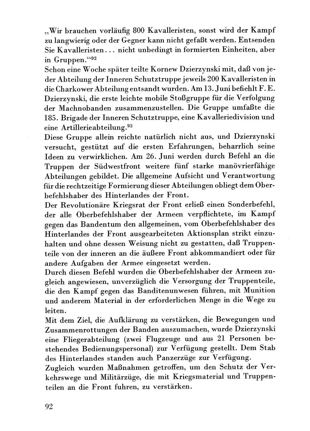 Der erste Tschekist, A. W. Tischkow [Militärverlag des Ministeriums für Verteidigung der UdSSR, Moskau 1968], Ministerium für Staatssicherheit (MfS) [Deutsche Demokratische Republik (DDR)], Juristische Hochschule (JHS) Potsdam 1969, Seite 92 (Tschekist MfS JHS DDR 1969, S. 92)