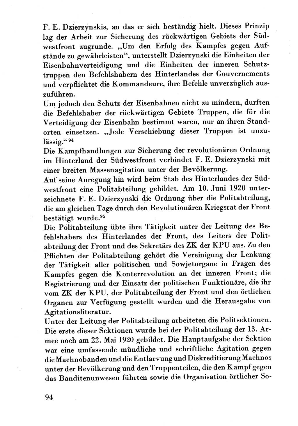 Der erste Tschekist, A. W. Tischkow [Militärverlag des Ministeriums für Verteidigung der UdSSR, Moskau 1968], Ministerium für Staatssicherheit (MfS) [Deutsche Demokratische Republik (DDR)], Juristische Hochschule (JHS) Potsdam 1969, Seite 94 (Tschekist MfS JHS DDR 1969, S. 94)