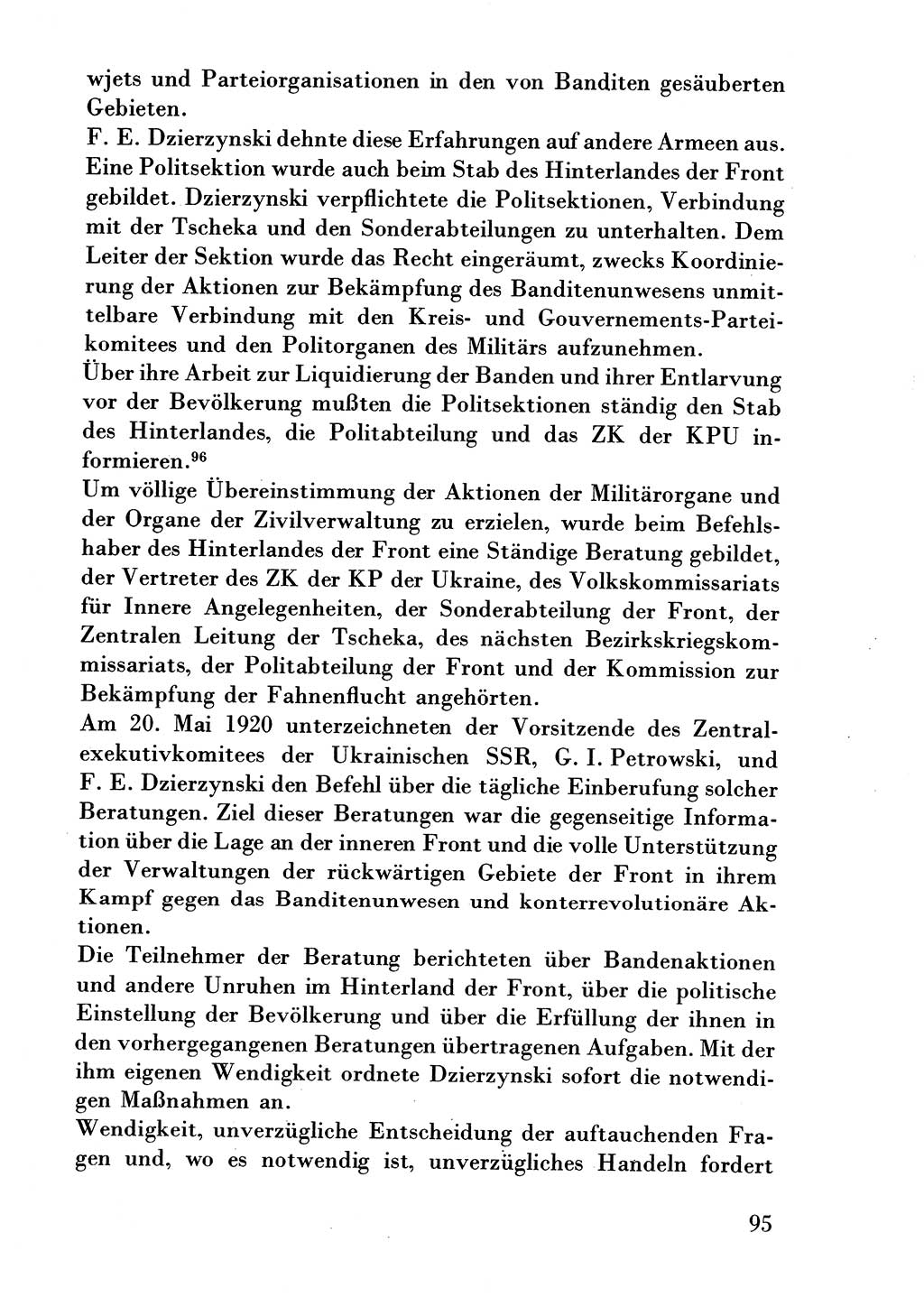 Der erste Tschekist, A. W. Tischkow [Militärverlag des Ministeriums für Verteidigung der UdSSR, Moskau 1968], Ministerium für Staatssicherheit (MfS) [Deutsche Demokratische Republik (DDR)], Juristische Hochschule (JHS) Potsdam 1969, Seite 95 (Tschekist MfS JHS DDR 1969, S. 95)