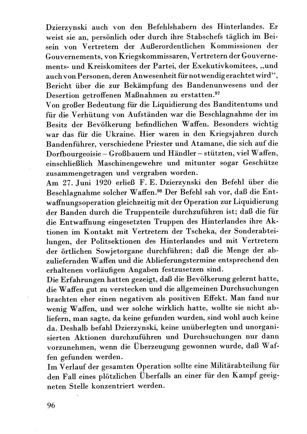 Der erste Tschekist, A. W. Tischkow [Militärverlag des Ministeriums für Verteidigung der UdSSR, Moskau 1968], Ministerium für Staatssicherheit (MfS) [Deutsche Demokratische Republik (DDR)], Juristische Hochschule (JHS) Potsdam 1969, Seite 96 (Tschekist MfS JHS DDR 1969, S. 96)