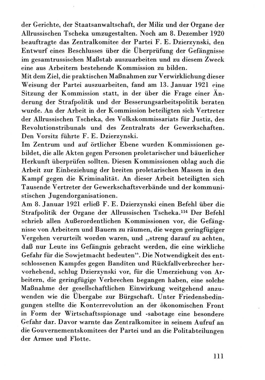 Der erste Tschekist, A. W. Tischkow [Militärverlag des Ministeriums für Verteidigung der UdSSR, Moskau 1968], Ministerium für Staatssicherheit (MfS) [Deutsche Demokratische Republik (DDR)], Juristische Hochschule (JHS) Potsdam 1969, Seite 111 (Tschekist MfS JHS DDR 1969, S. 111)