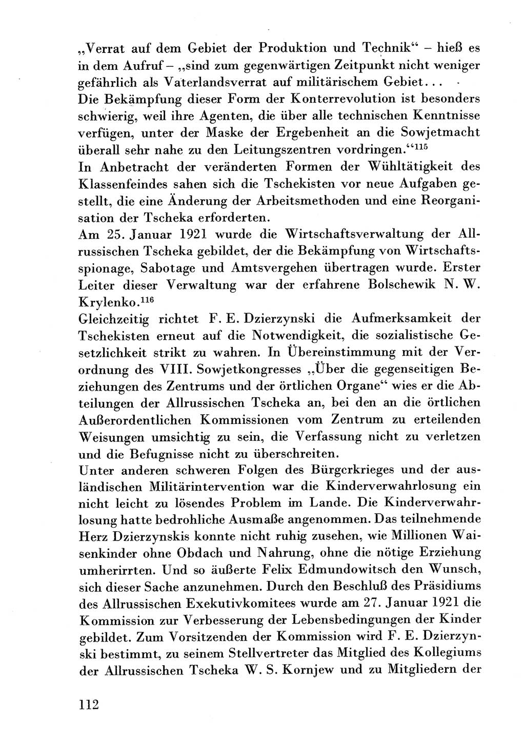 Der erste Tschekist, A. W. Tischkow [Militärverlag des Ministeriums für Verteidigung der UdSSR, Moskau 1968], Ministerium für Staatssicherheit (MfS) [Deutsche Demokratische Republik (DDR)], Juristische Hochschule (JHS) Potsdam 1969, Seite 112 (Tschekist MfS JHS DDR 1969, S. 112)