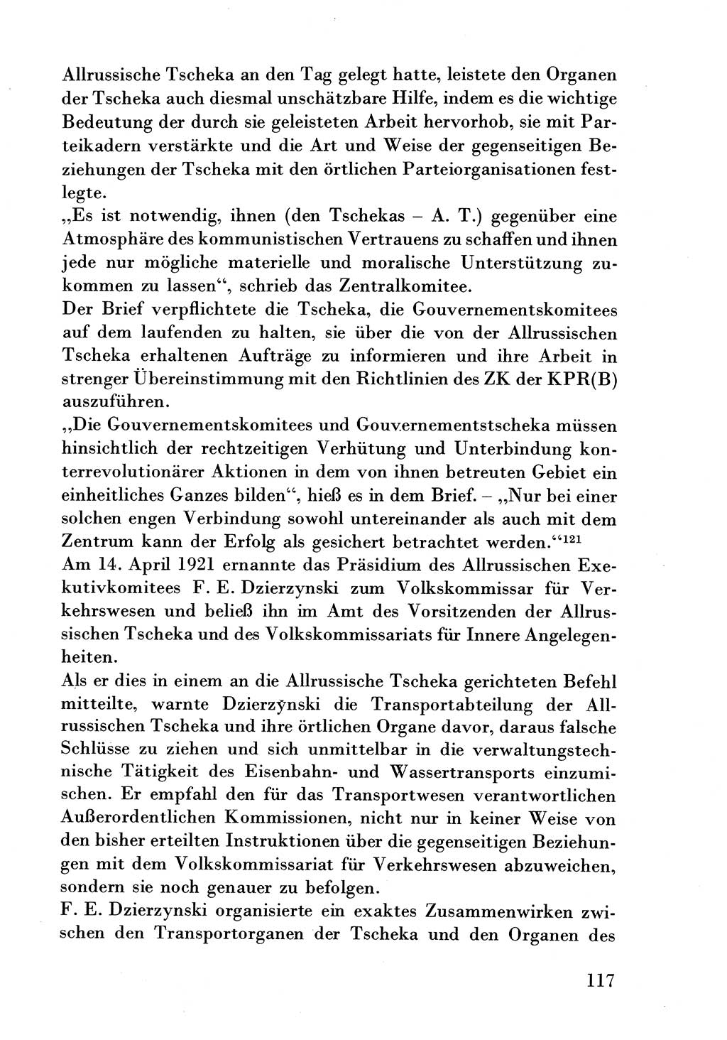 Der erste Tschekist, A. W. Tischkow [Militärverlag des Ministeriums für Verteidigung der UdSSR, Moskau 1968], Ministerium für Staatssicherheit (MfS) [Deutsche Demokratische Republik (DDR)], Juristische Hochschule (JHS) Potsdam 1969, Seite 117 (Tschekist MfS JHS DDR 1969, S. 117)