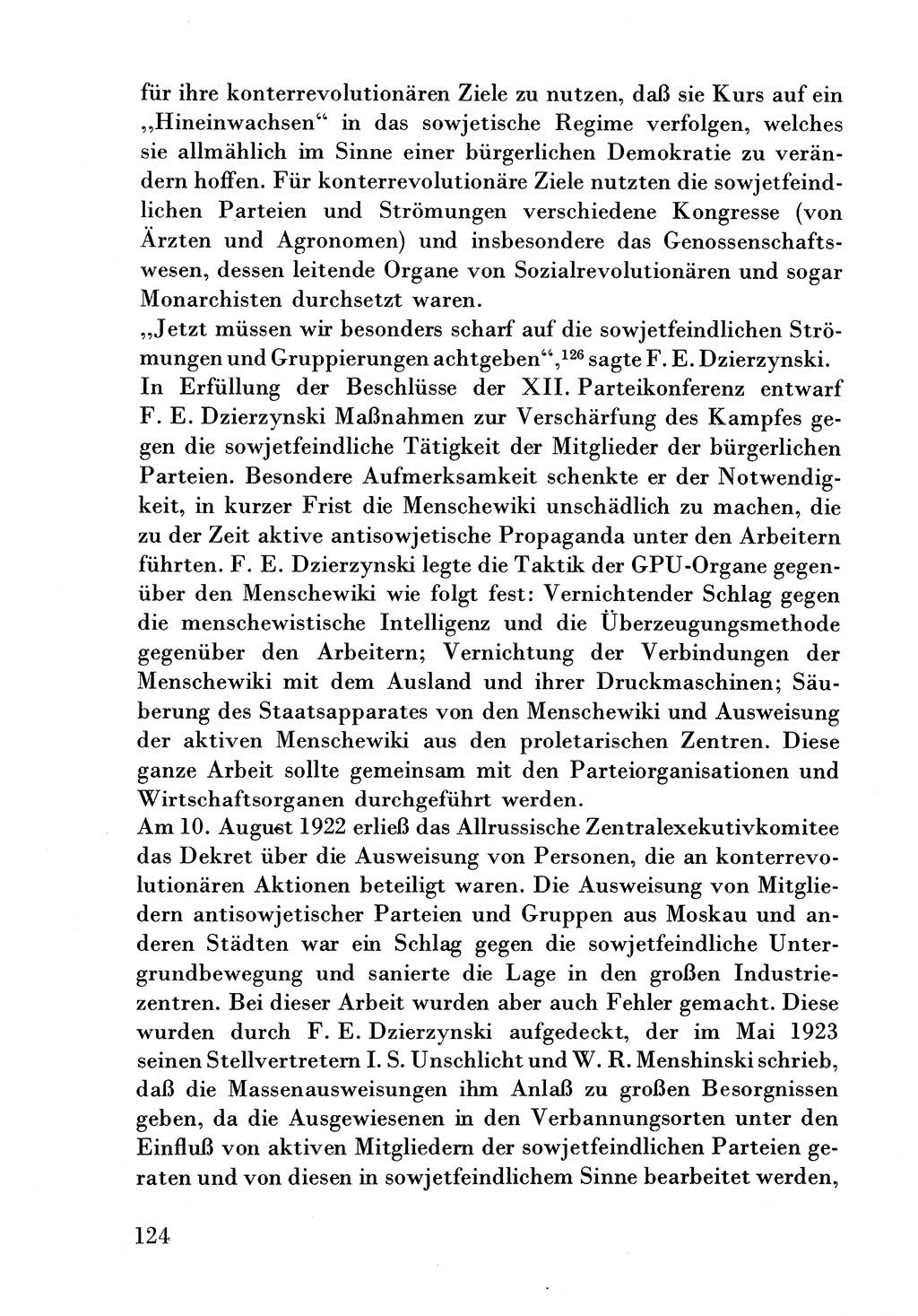 Der erste Tschekist, A. W. Tischkow [Militärverlag des Ministeriums für Verteidigung der UdSSR, Moskau 1968], Ministerium für Staatssicherheit (MfS) [Deutsche Demokratische Republik (DDR)], Juristische Hochschule (JHS) Potsdam 1969, Seite 124 (Tschekist MfS JHS DDR 1969, S. 124)