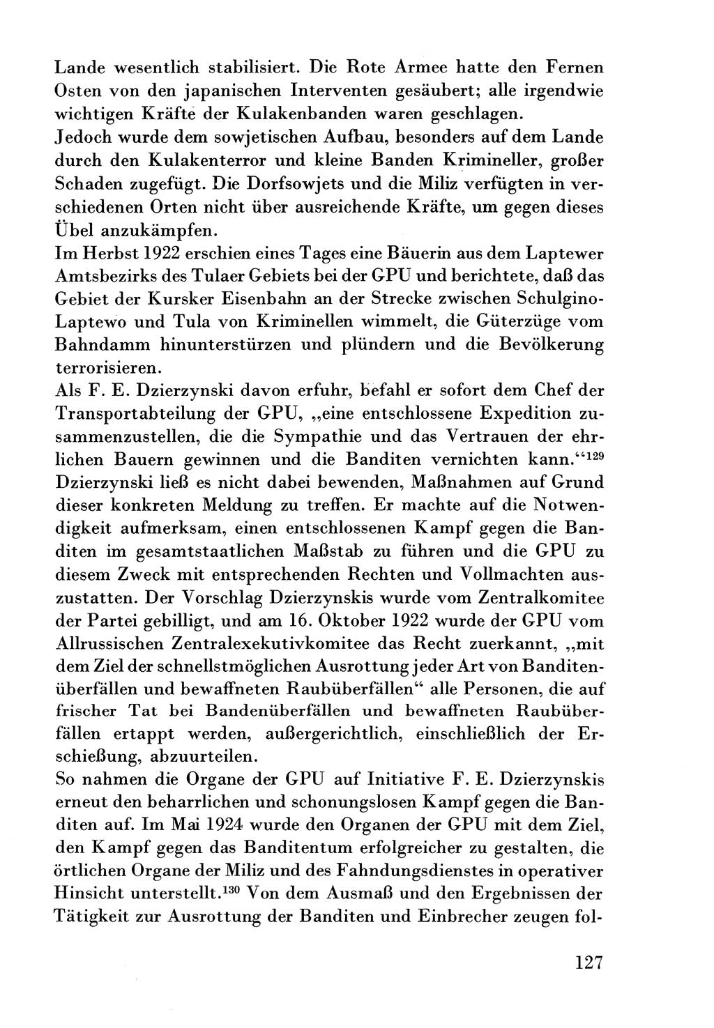 Der erste Tschekist, A. W. Tischkow [Militärverlag des Ministeriums für Verteidigung der UdSSR, Moskau 1968], Ministerium für Staatssicherheit (MfS) [Deutsche Demokratische Republik (DDR)], Juristische Hochschule (JHS) Potsdam 1969, Seite 127 (Tschekist MfS JHS DDR 1969, S. 127)