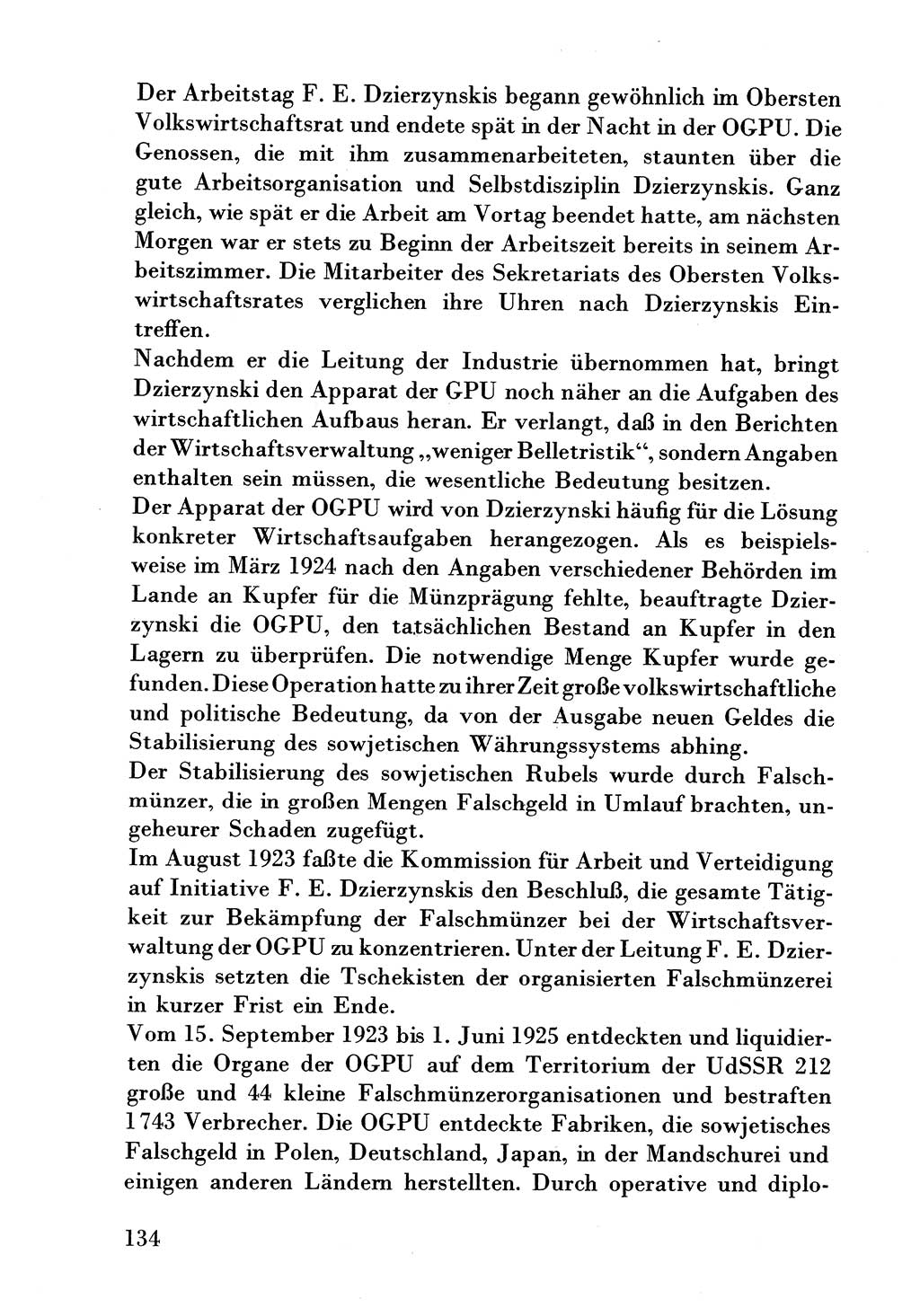 Der erste Tschekist, A. W. Tischkow [Militärverlag des Ministeriums für Verteidigung der UdSSR, Moskau 1968], Ministerium für Staatssicherheit (MfS) [Deutsche Demokratische Republik (DDR)], Juristische Hochschule (JHS) Potsdam 1969, Seite 134 (Tschekist MfS JHS DDR 1969, S. 134)