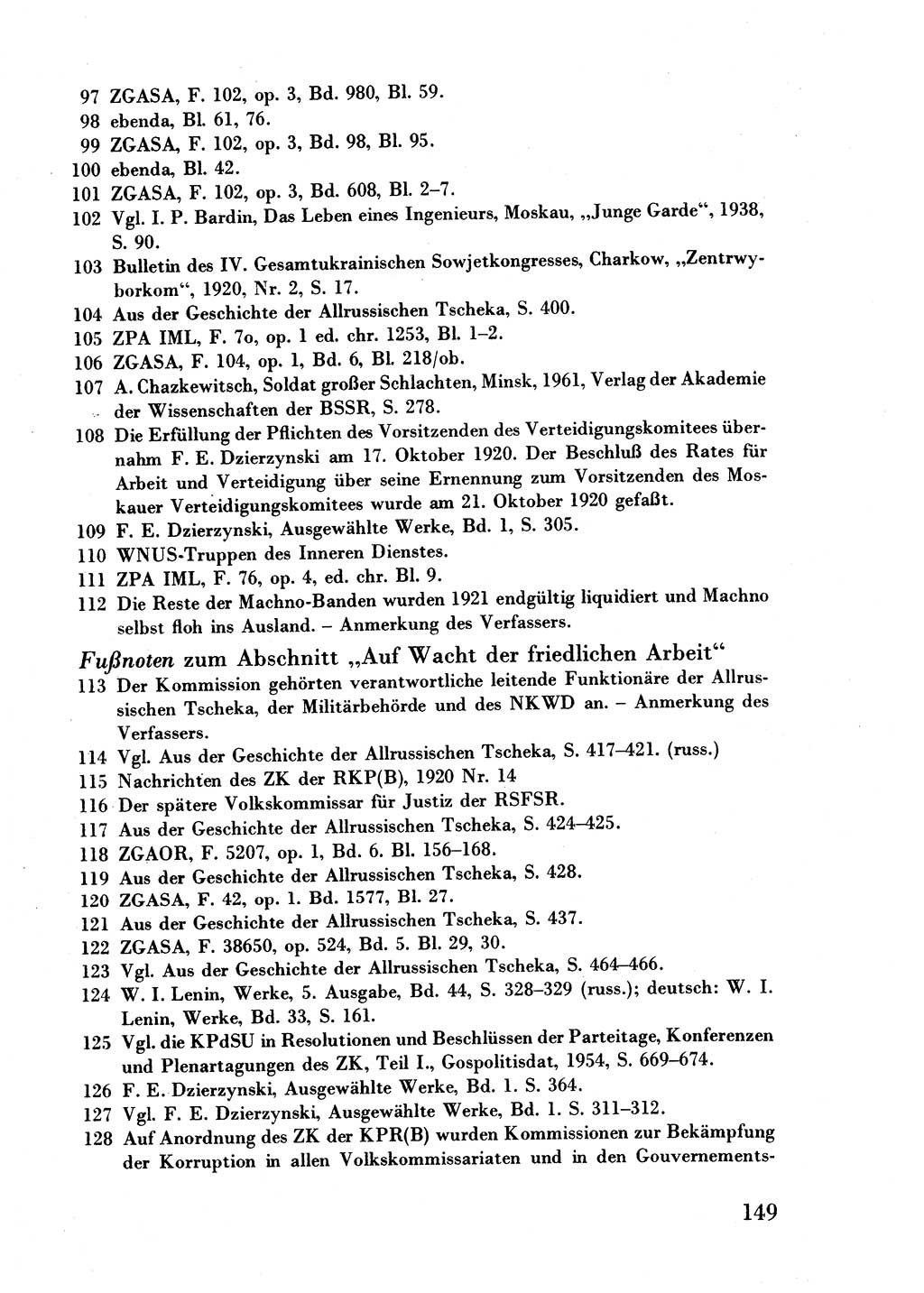 Der erste Tschekist, A. W. Tischkow [Militärverlag des Ministeriums für Verteidigung der UdSSR, Moskau 1968], Ministerium für Staatssicherheit (MfS) [Deutsche Demokratische Republik (DDR)], Juristische Hochschule (JHS) Potsdam 1969, Seite 149 (Tschekist MfS JHS DDR 1969, S. 149)