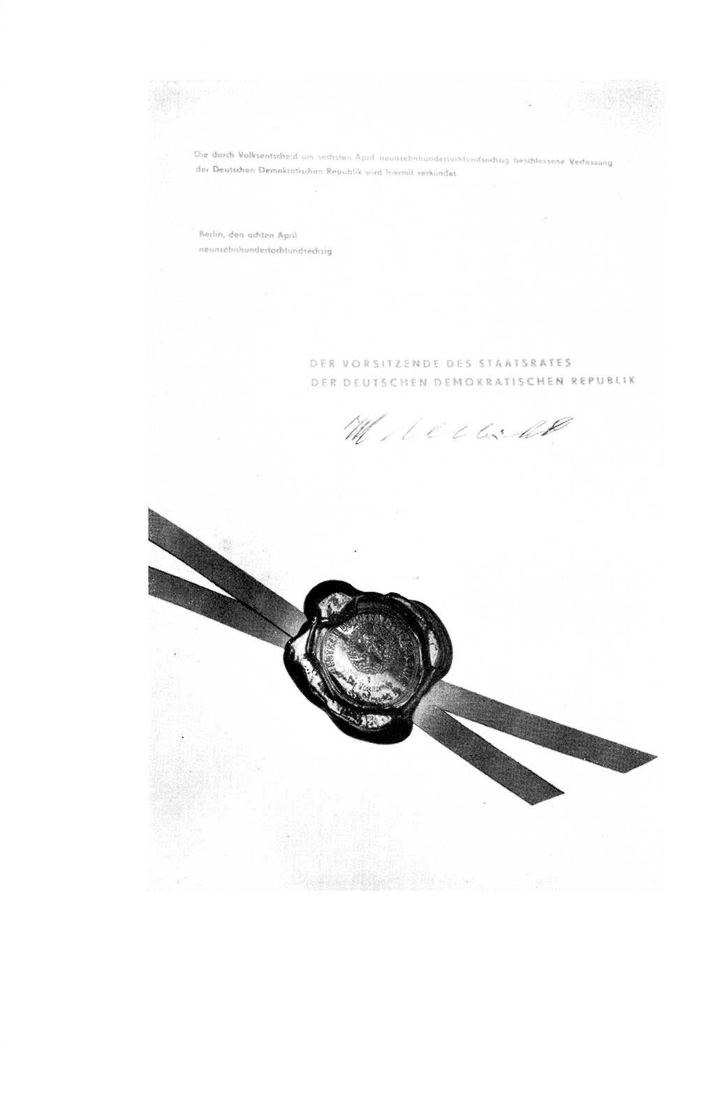 Verfassung der Deutschen Demokratischen Republik (DDR), Dokumente, Kommentar 1969, Band 1, Seite 6 (Verf. DDR Dok. Komm. 1969, Bd. 1, S. 6)