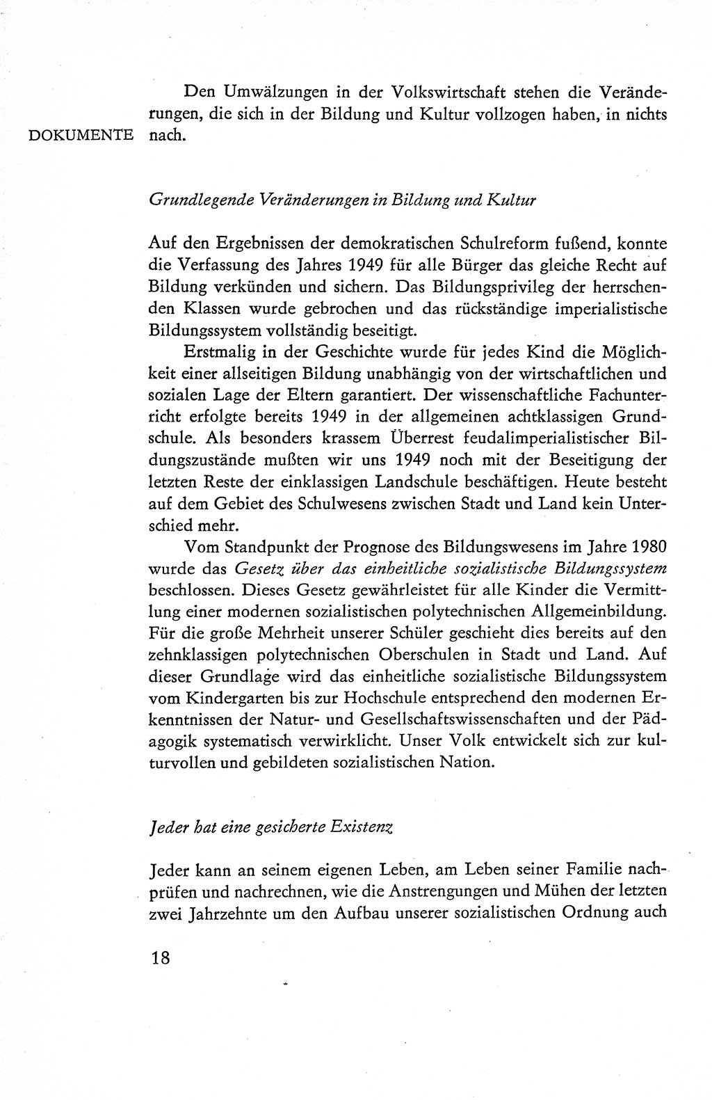 Verfassung der Deutschen Demokratischen Republik (DDR), Dokumente, Kommentar 1969, Band 1, Seite 18 (Verf. DDR Dok. Komm. 1969, Bd. 1, S. 18)