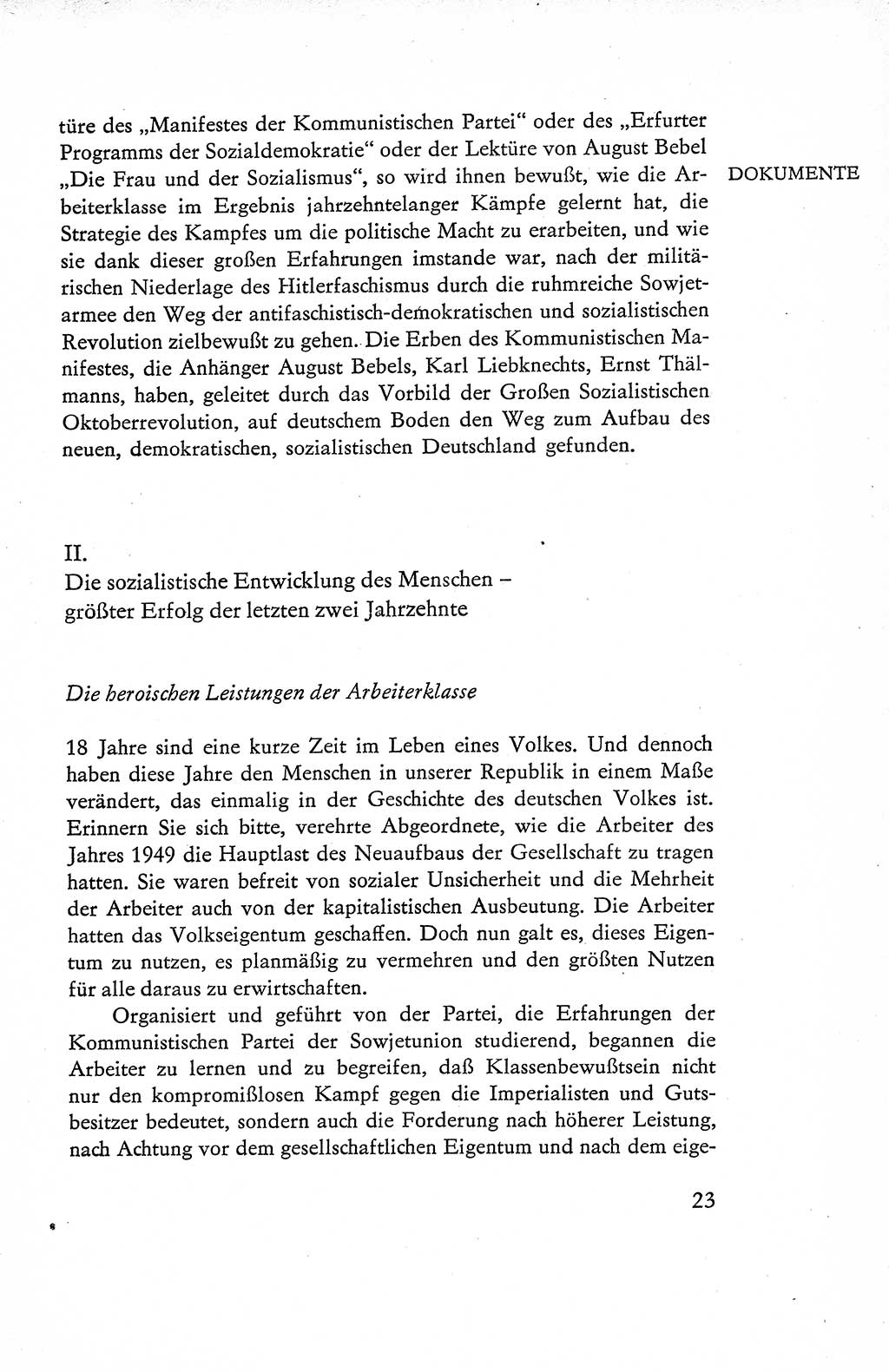 Verfassung der Deutschen Demokratischen Republik (DDR), Dokumente, Kommentar 1969, Band 1, Seite 23 (Verf. DDR Dok. Komm. 1969, Bd. 1, S. 23)