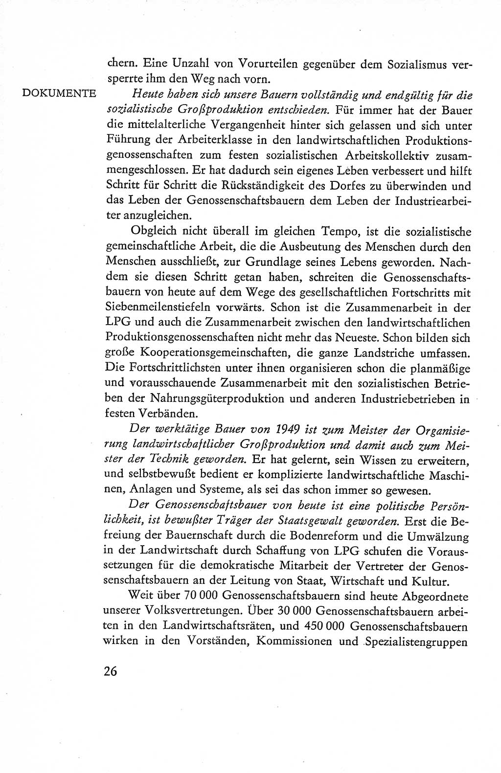 Verfassung der Deutschen Demokratischen Republik (DDR), Dokumente, Kommentar 1969, Band 1, Seite 26 (Verf. DDR Dok. Komm. 1969, Bd. 1, S. 26)