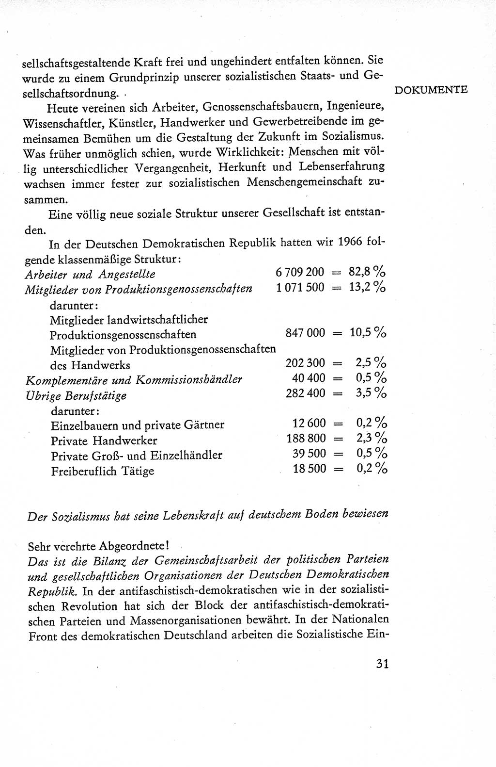 Verfassung der Deutschen Demokratischen Republik (DDR), Dokumente, Kommentar 1969, Band 1, Seite 31 (Verf. DDR Dok. Komm. 1969, Bd. 1, S. 31)
